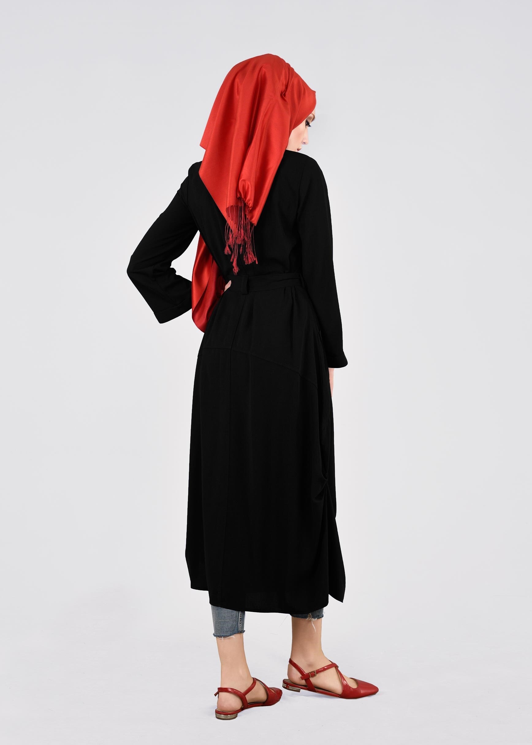 Tesettür giyim SİYAH 4376 7785 TUNİK 36/44 TEK38