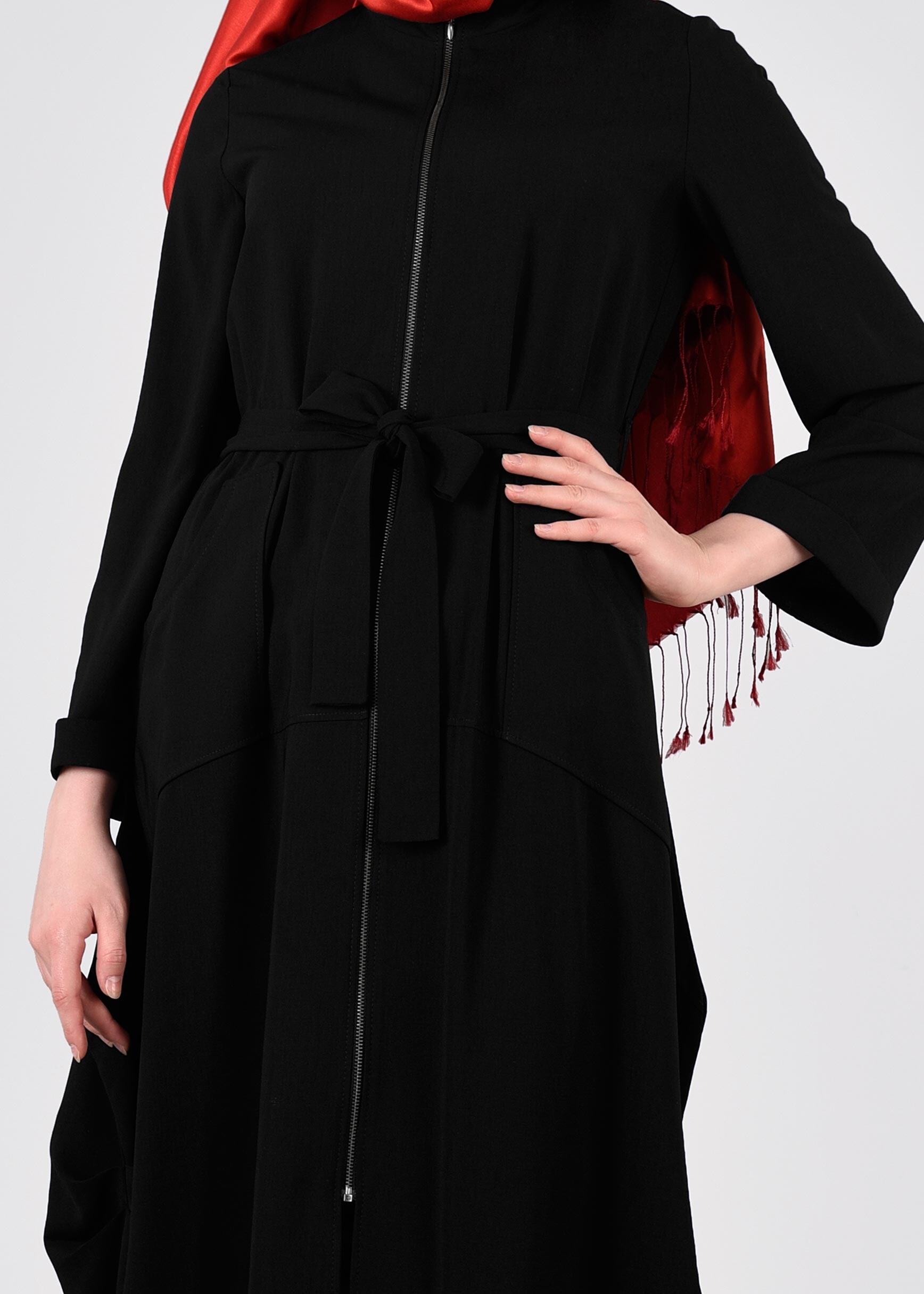 Tesettür giyim SİYAH 4376 7785 TUNİK 36/44 TEK38