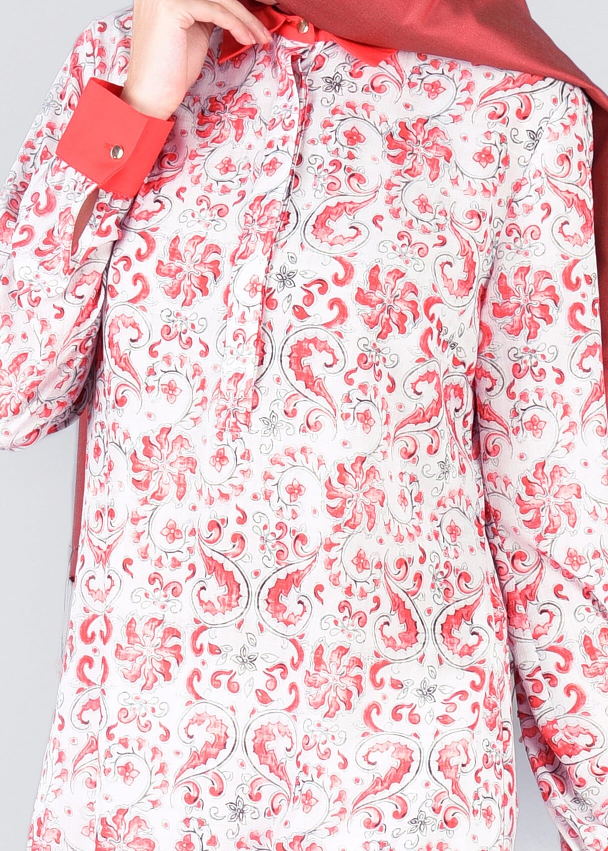 Tesettür giyim MERCAN 4392 BURBLE 10489 TUNİK 40/48