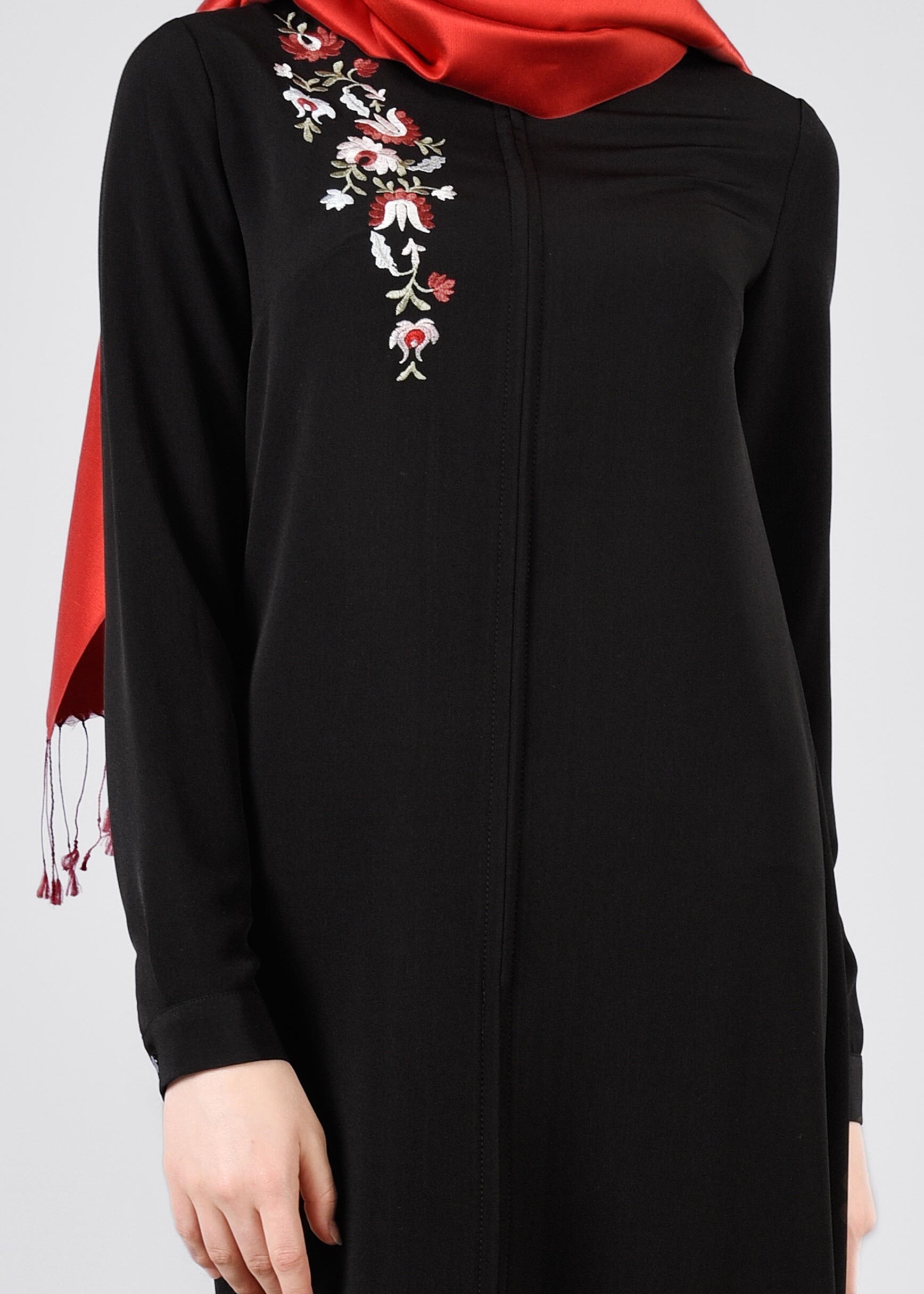 Tesettür giyim SİYAH 4393 NEW LOREN TUNİK 38/48 TEK40