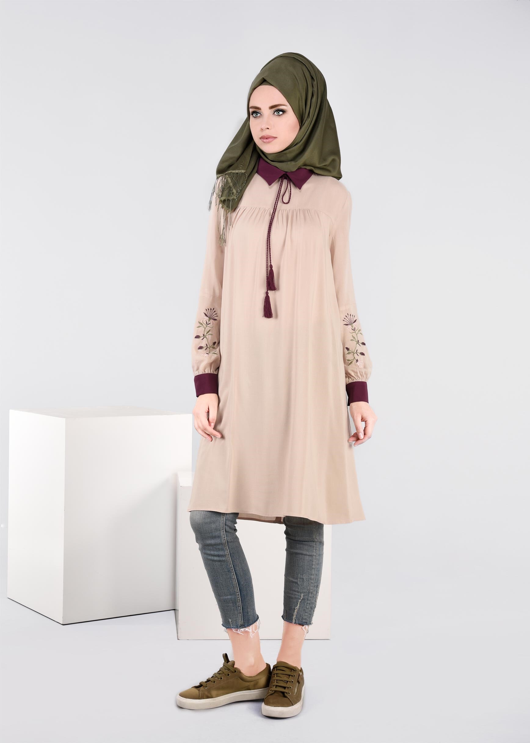 Tesettür giyim BEJ 4427 NEW DOROTY TUNİK 36/44 TEK38
