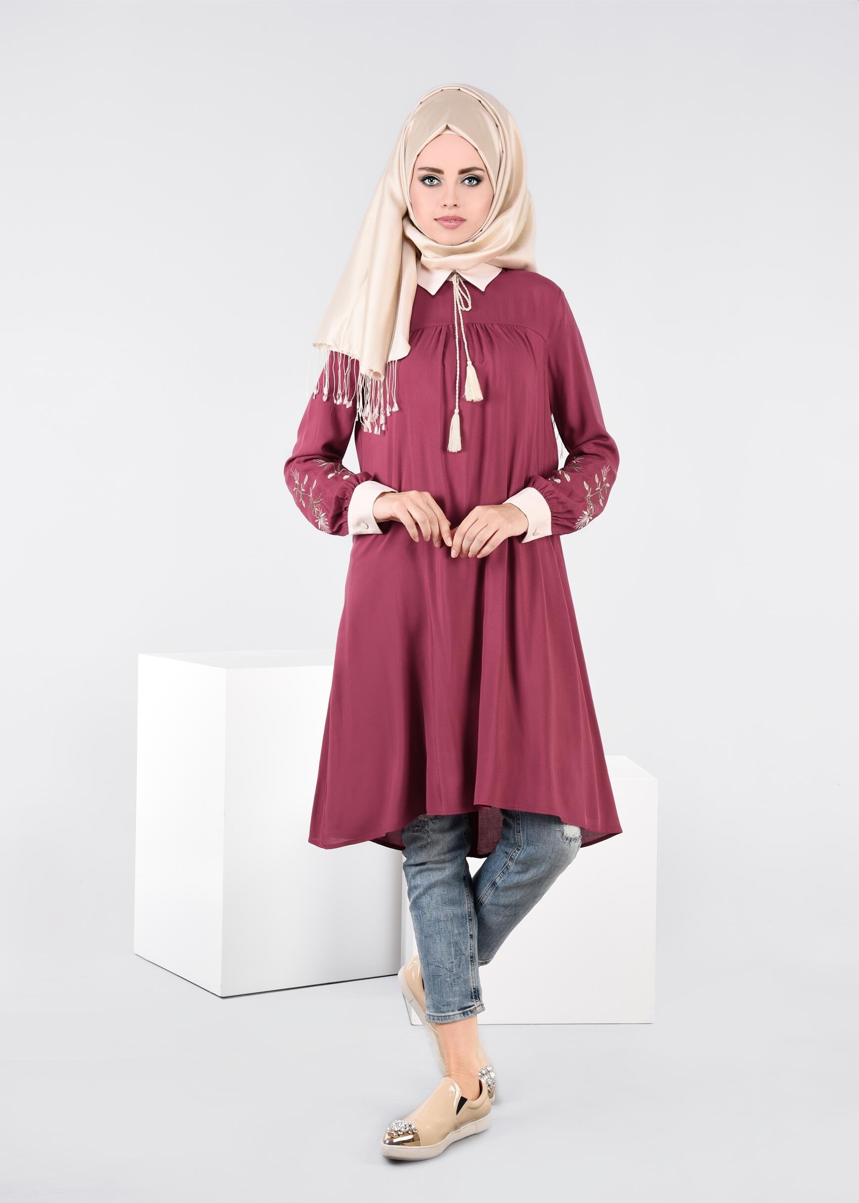 Tesettür giyim MOR 4427 NEW DOROTY TUNİK 36/44 TEK38