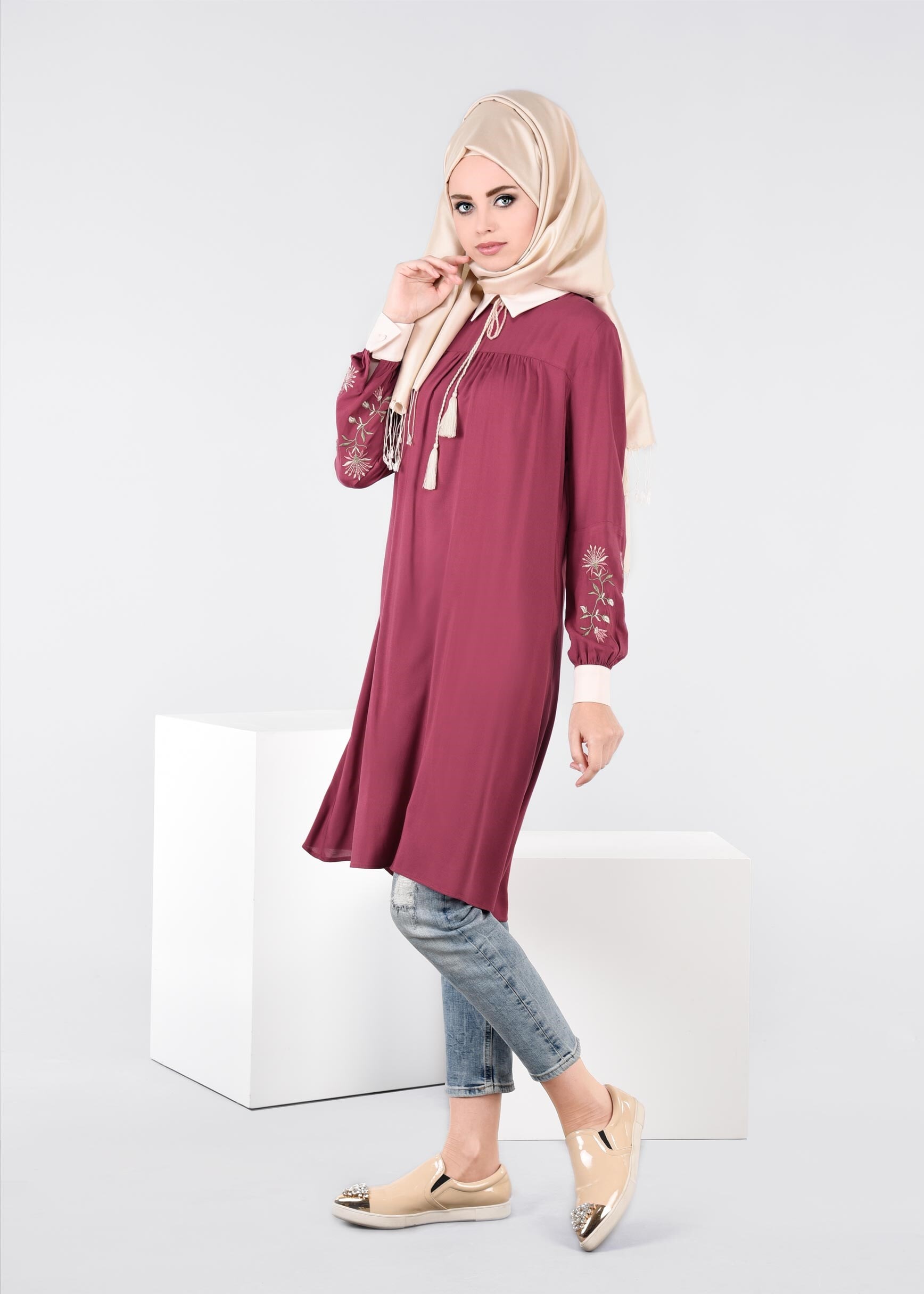 Tesettür giyim MOR 4427 NEW DOROTY TUNİK 36/44 TEK38