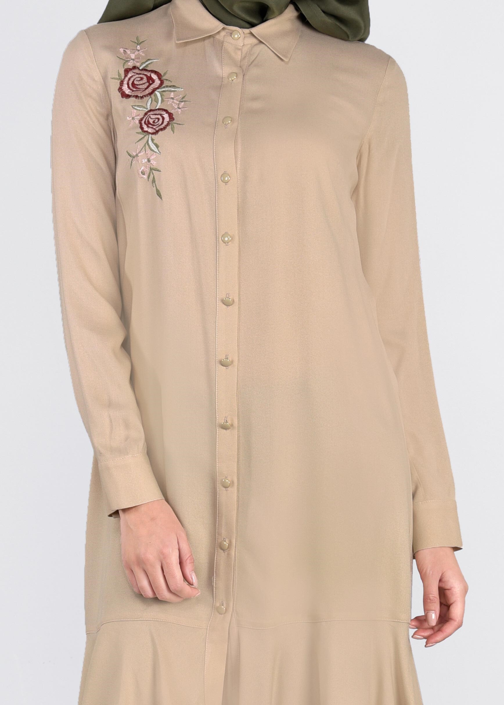 Tesettür giyim BEJ 4428 7972 TUNİK 38/46 TEK40