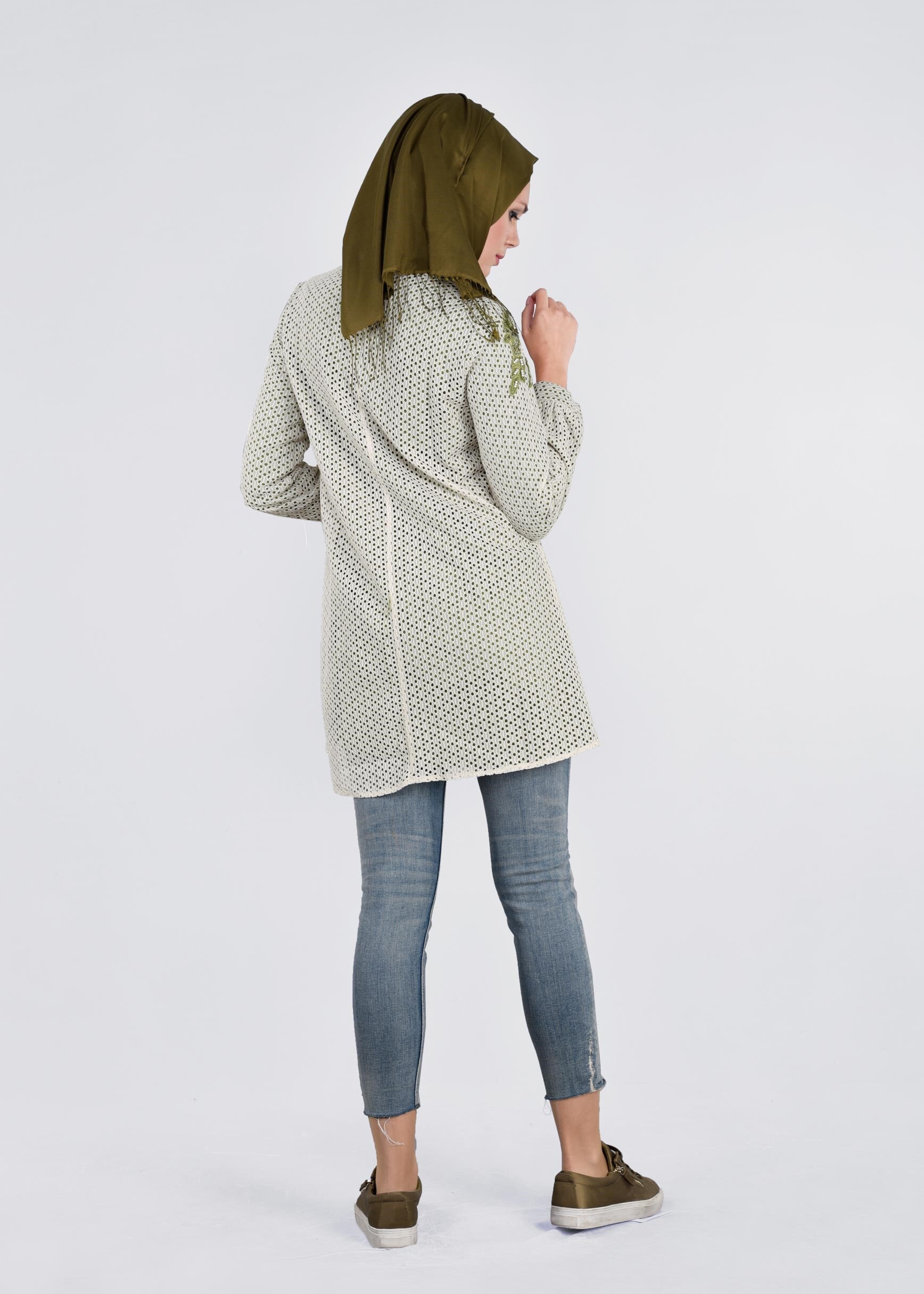 Tesettür giyim BEJ 4452 BİTA 1664 TUNİK 36/42