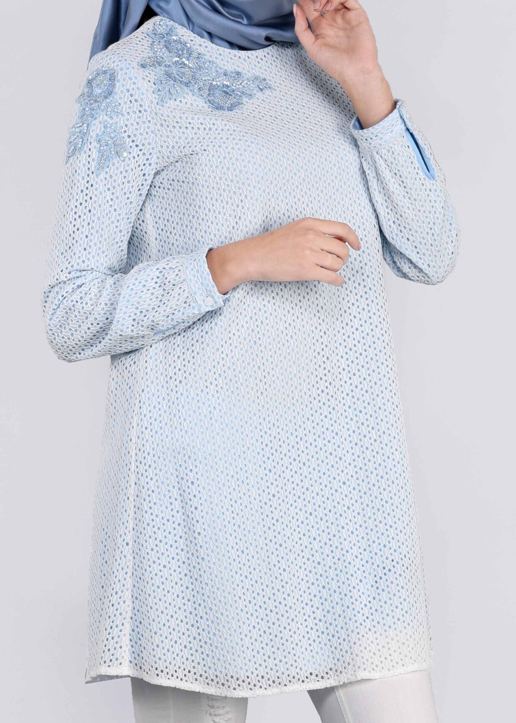 Tesettür giyim BEJ 4452 BİTA 1664 TUNİK 36/42