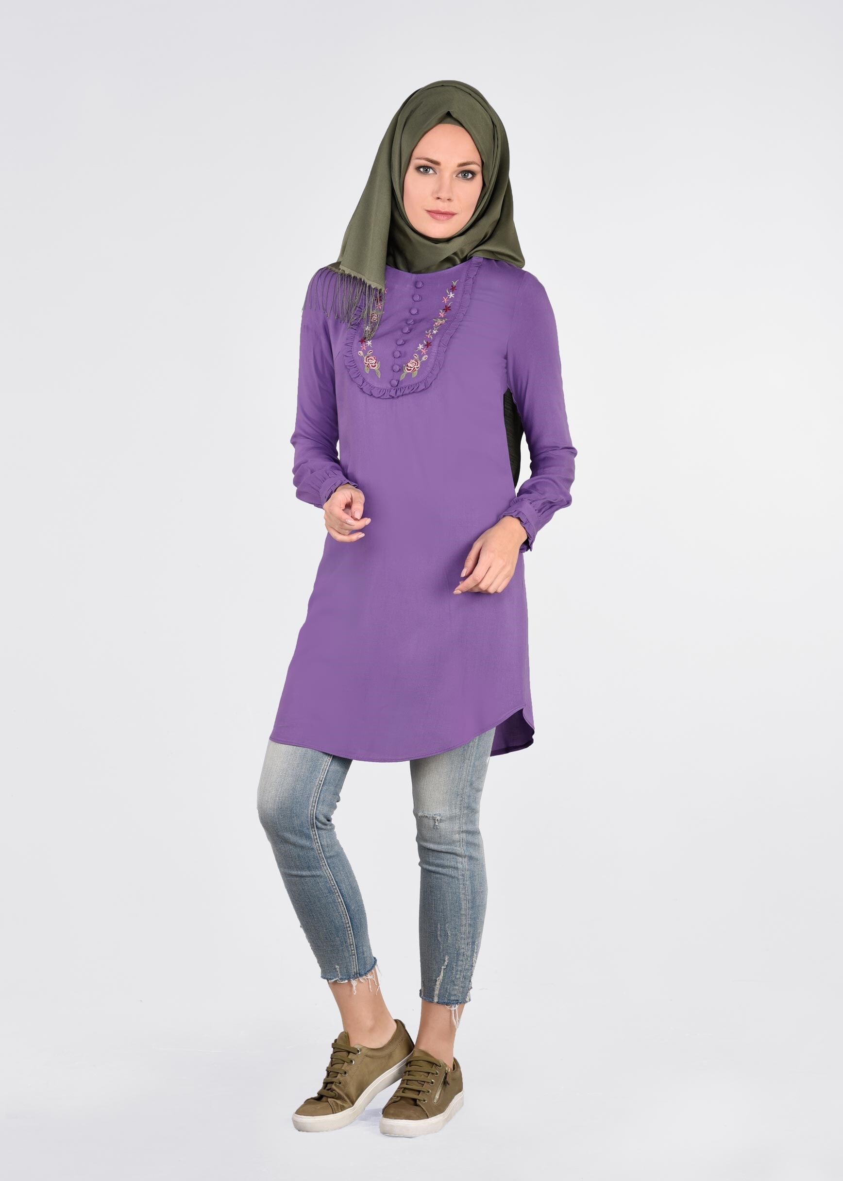 Tesettür giyim MOR 4515 NEW DOROTY TUNİK 38/44 TEK36