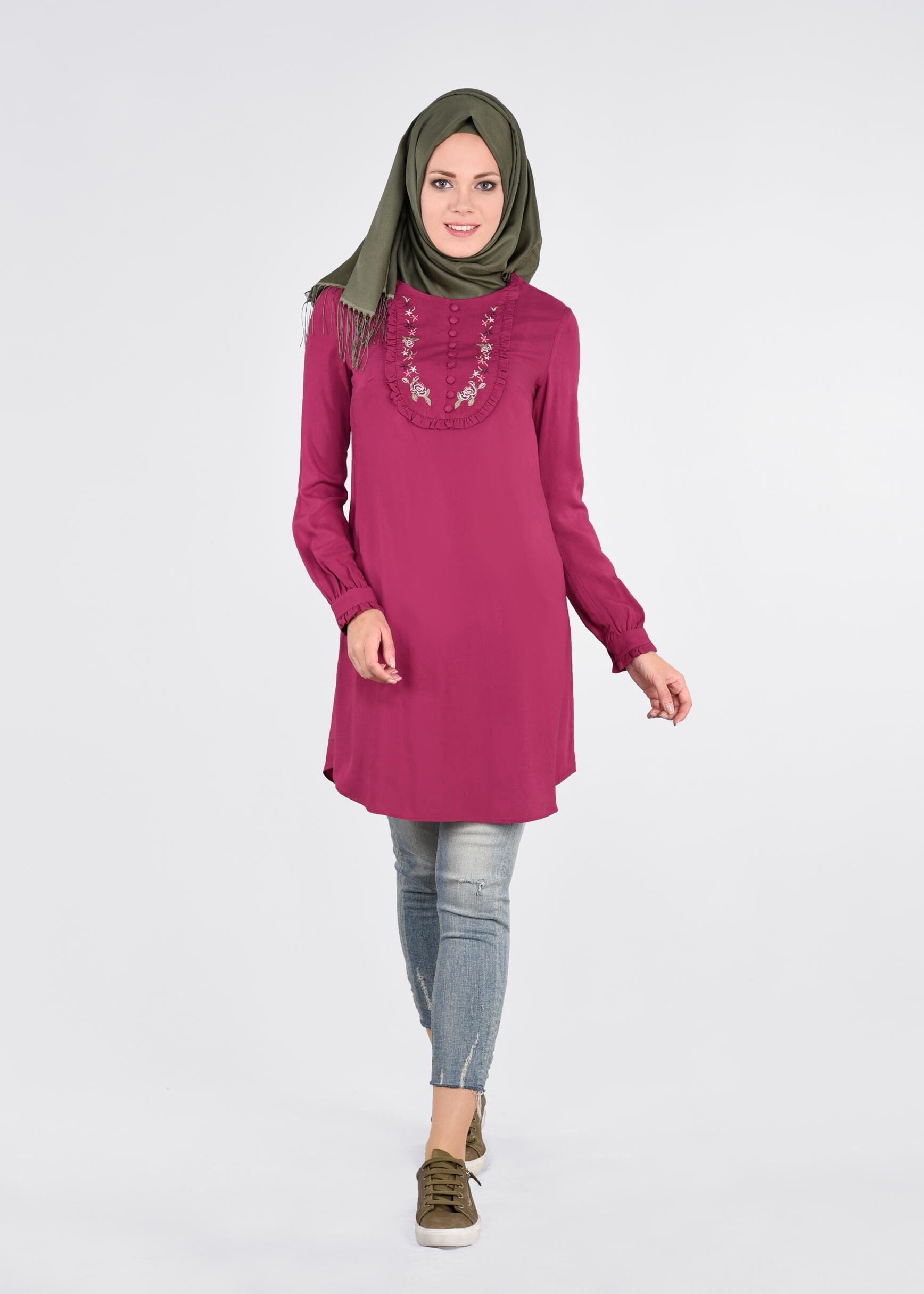 Tesettür giyim MOR 4515 NEW DOROTY TUNİK 38/44 TEK36