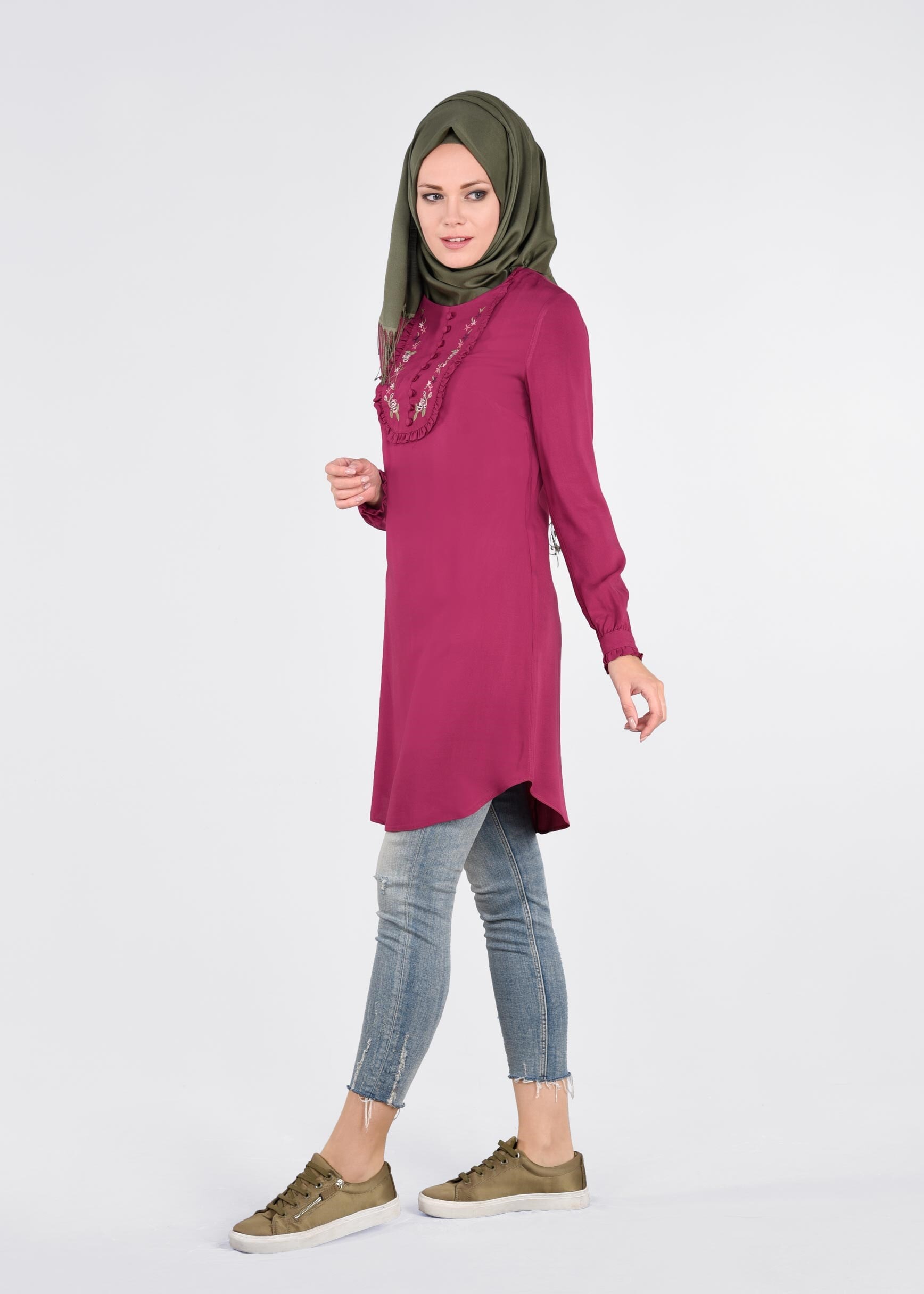 Tesettür giyim MOR 4515 NEW DOROTY TUNİK 38/44 TEK36