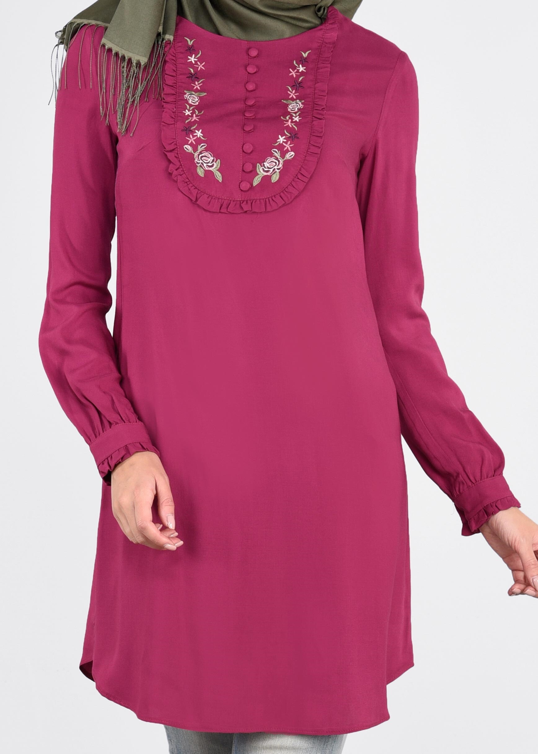 Tesettür giyim MOR 4515 NEW DOROTY TUNİK 38/44 TEK36