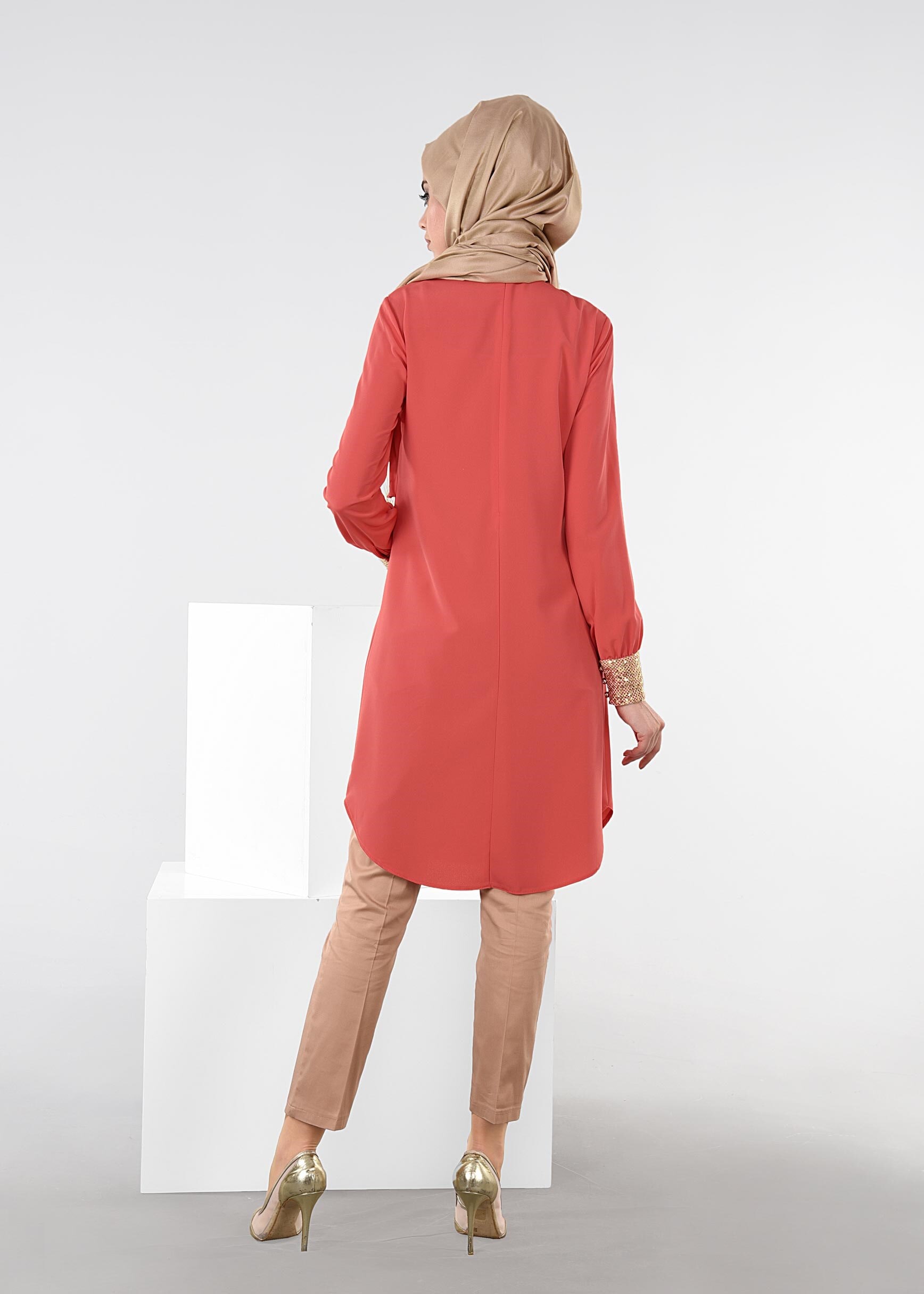 Tesettür giyim MERCAN 4518 NEW LOREN TUNİK 38/44