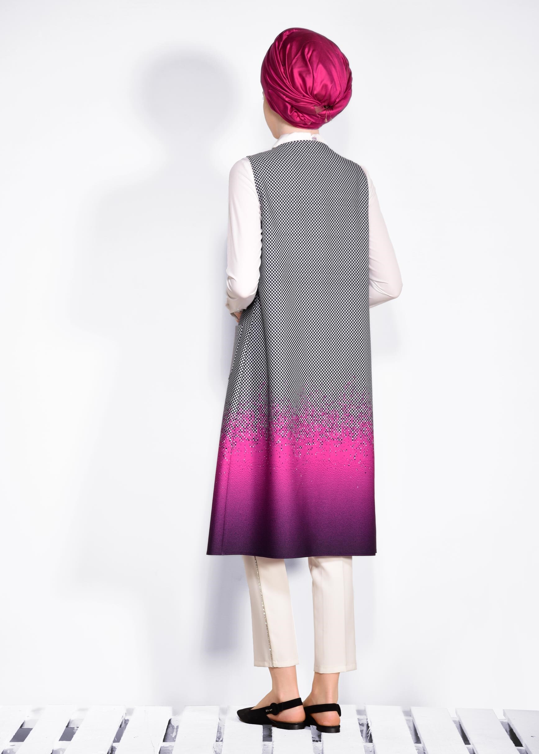 Tesettür giyim FUŞYA 4525 POWER 2246 2&prime;Lİ TUNİK 38/46