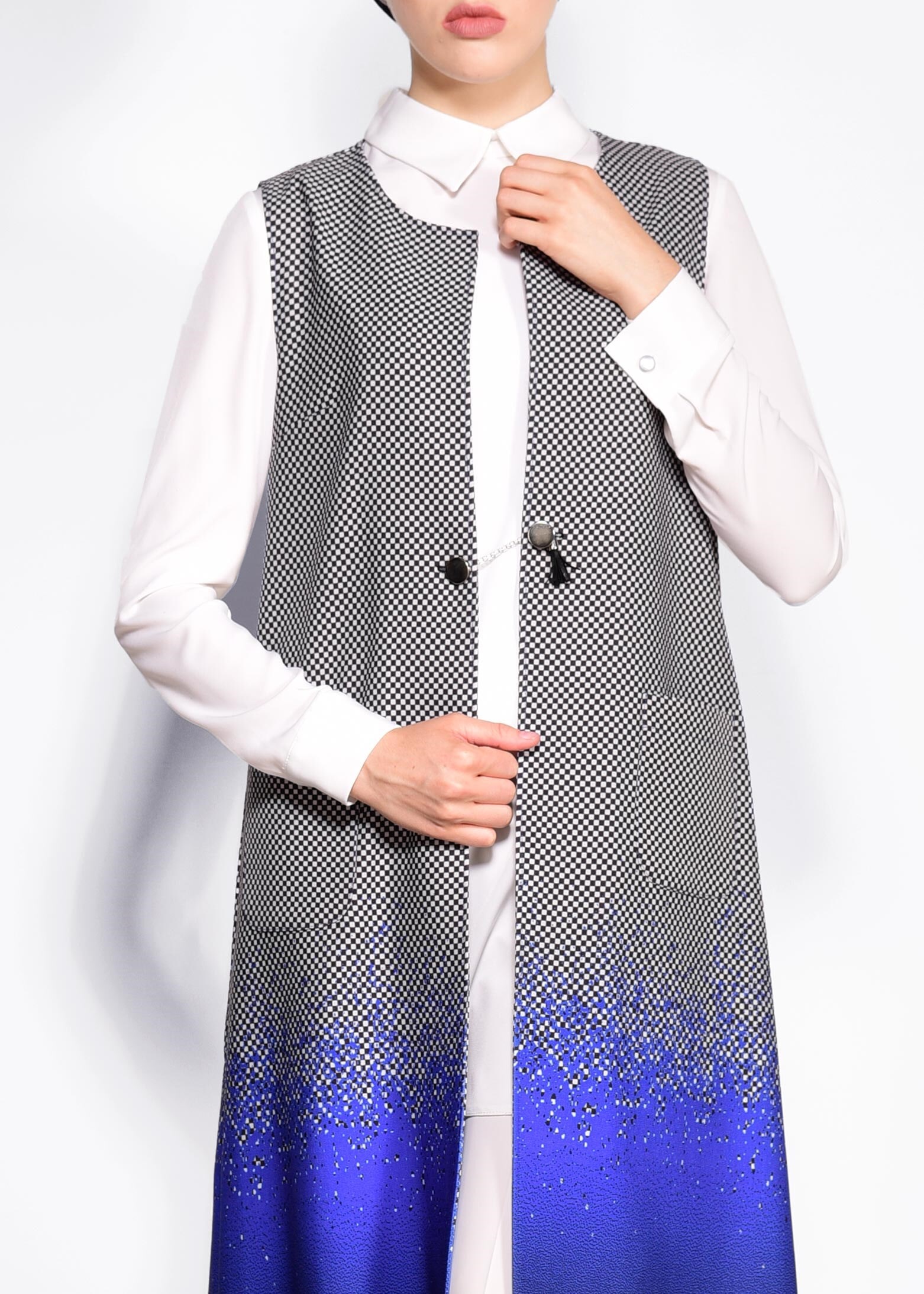 Tesettür giyim LACİVERT 4525 POWER 2246 2&prime;Lİ TUNİK 38/46