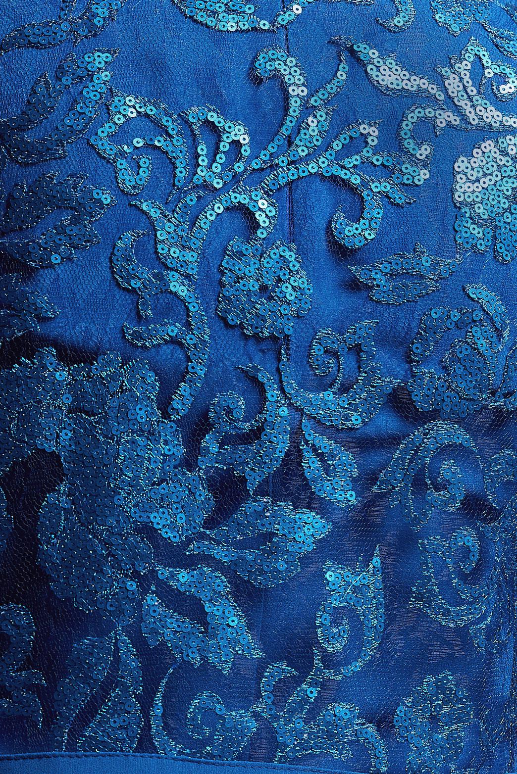 Tesettür giyim LACİVERT PUL PAYET İŞLEMELİ İKİLİ TUNİK 4536