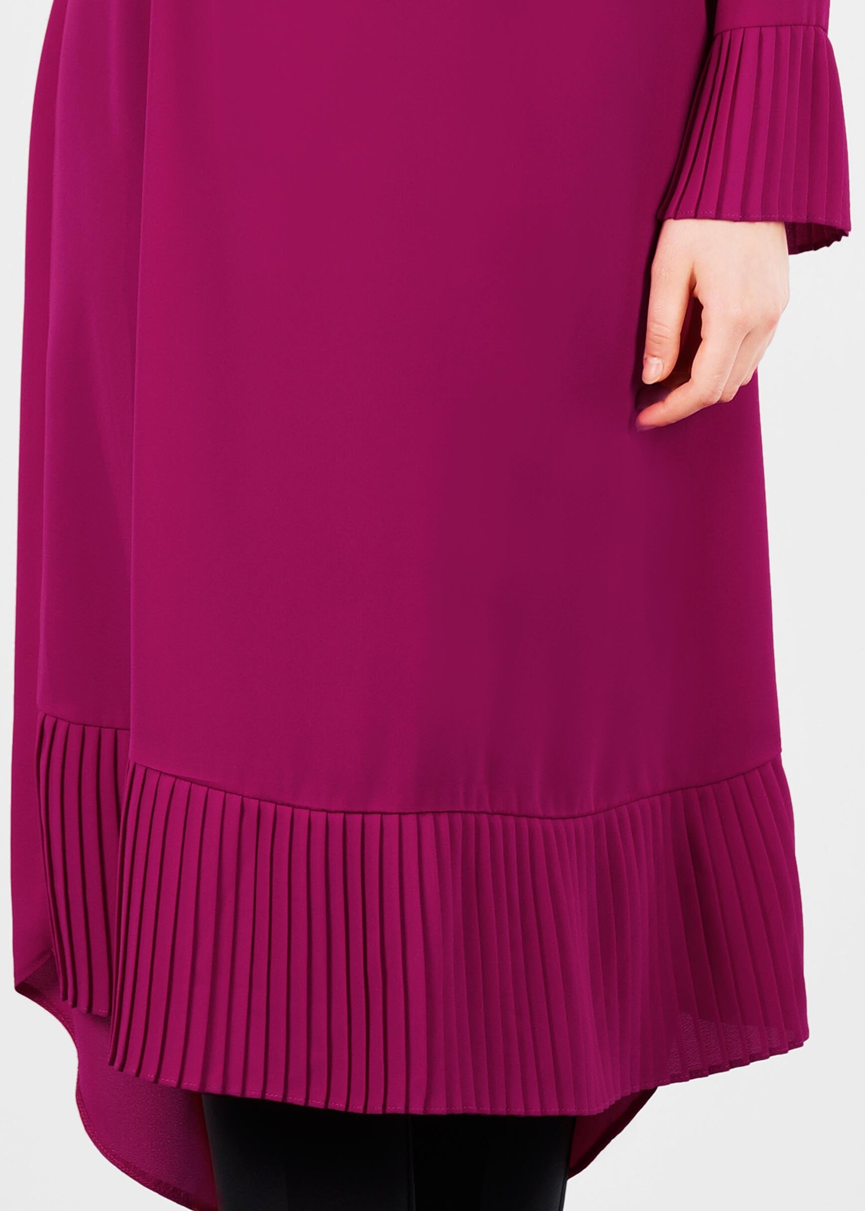 Tesettür giyim FUŞYA 4807 ESİNTİ TESETTÜR TUNİK 38/48 TEK40
