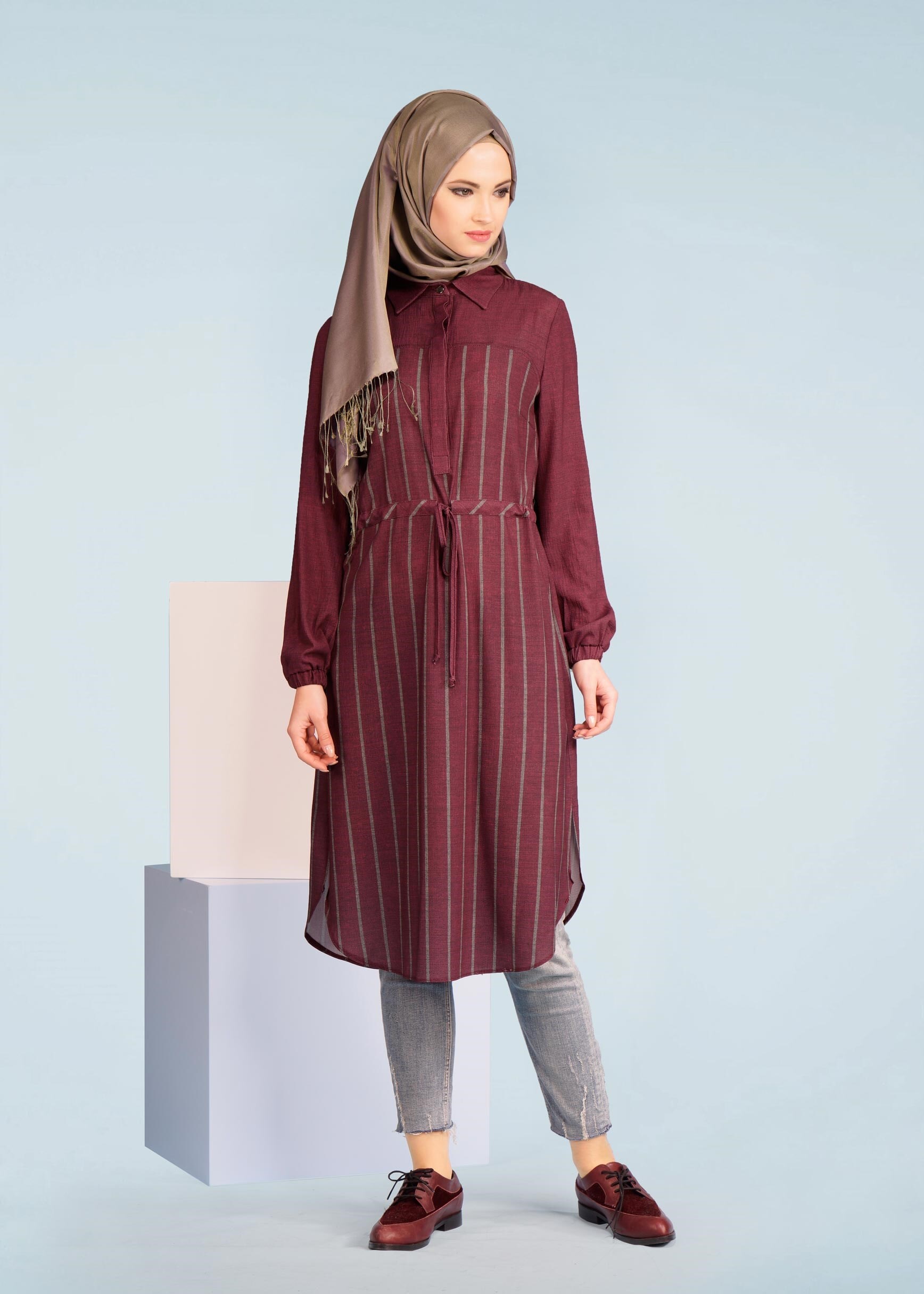 Tesettür giyim MÜRDÜM 4922 CAPRİ 11029 TUNİK 38/44 TEK36