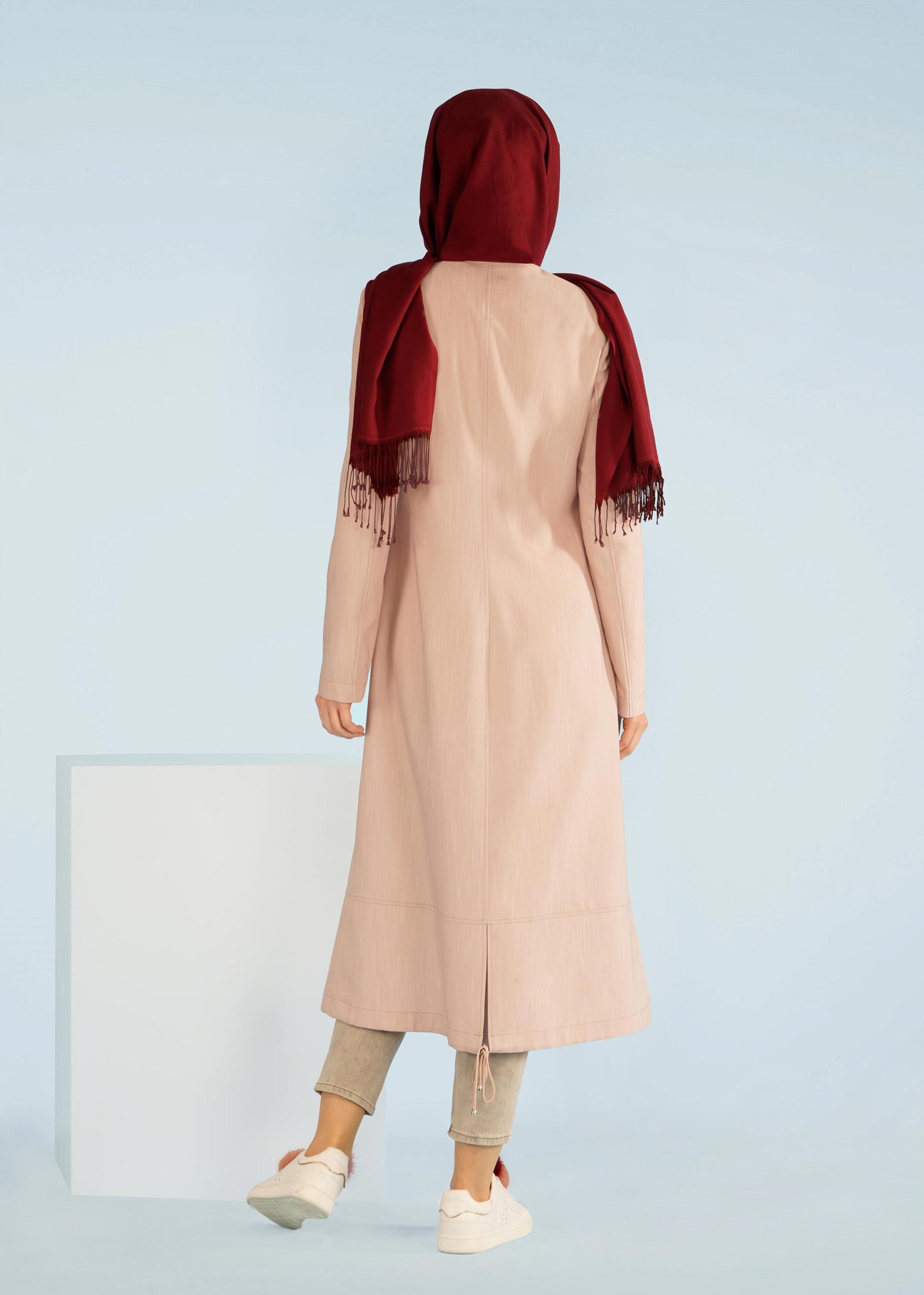 Tesettür giyim BEJ 1008 17575 TRENCH 38/46