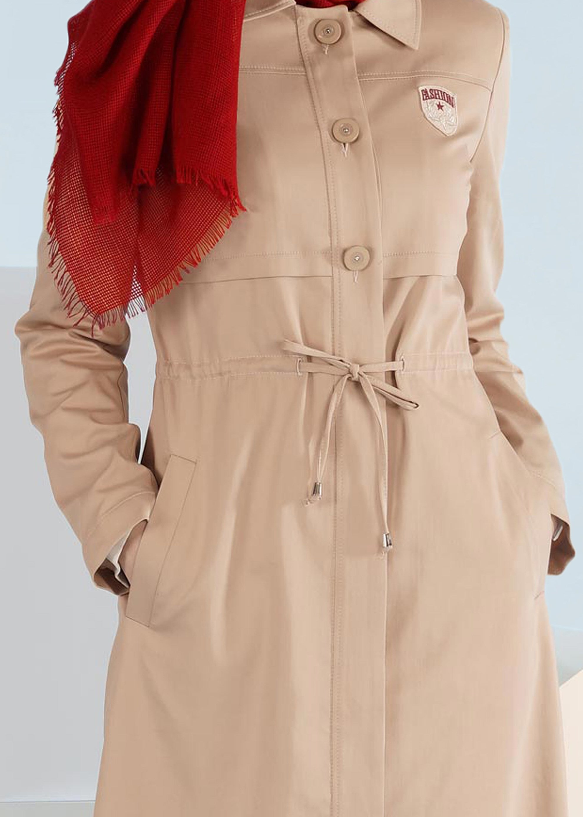 Tesettür giyim BEJ 1018 15666 TRENCH 36/44