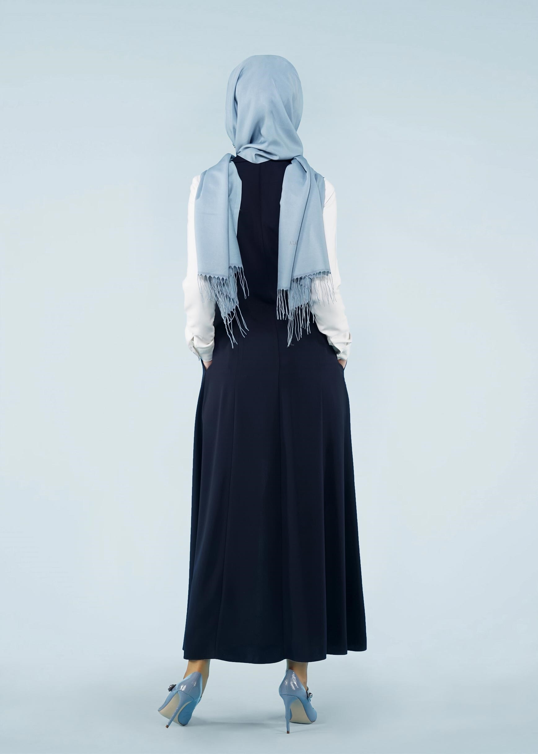 Tesettür giyim LACİVERT 4080 FARAH 6288 YELEK 38/46 TEK40-42