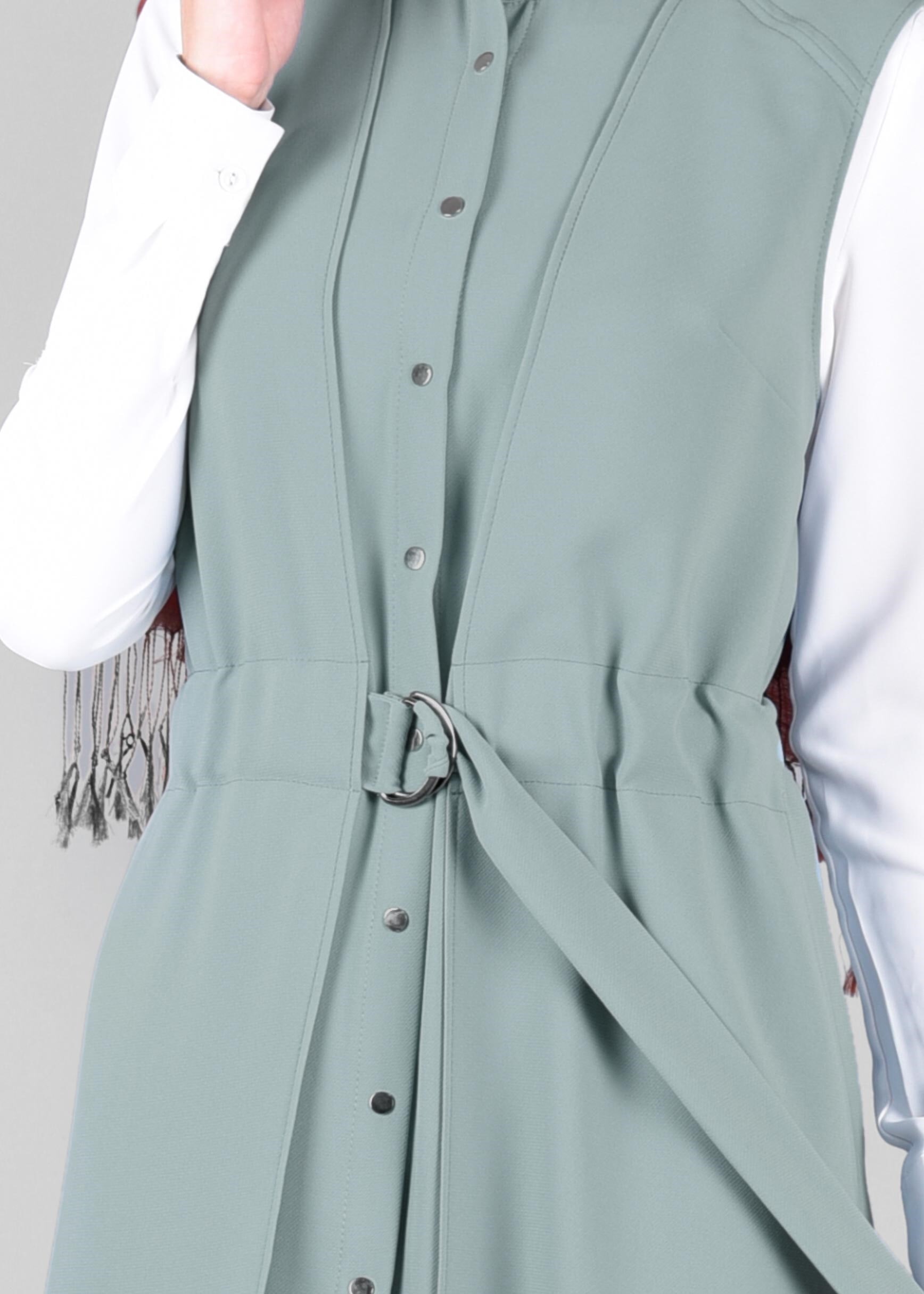 Tesettür giyim MAVİ 4128 ELVAN 3731 YELEK 38/46 TEK40