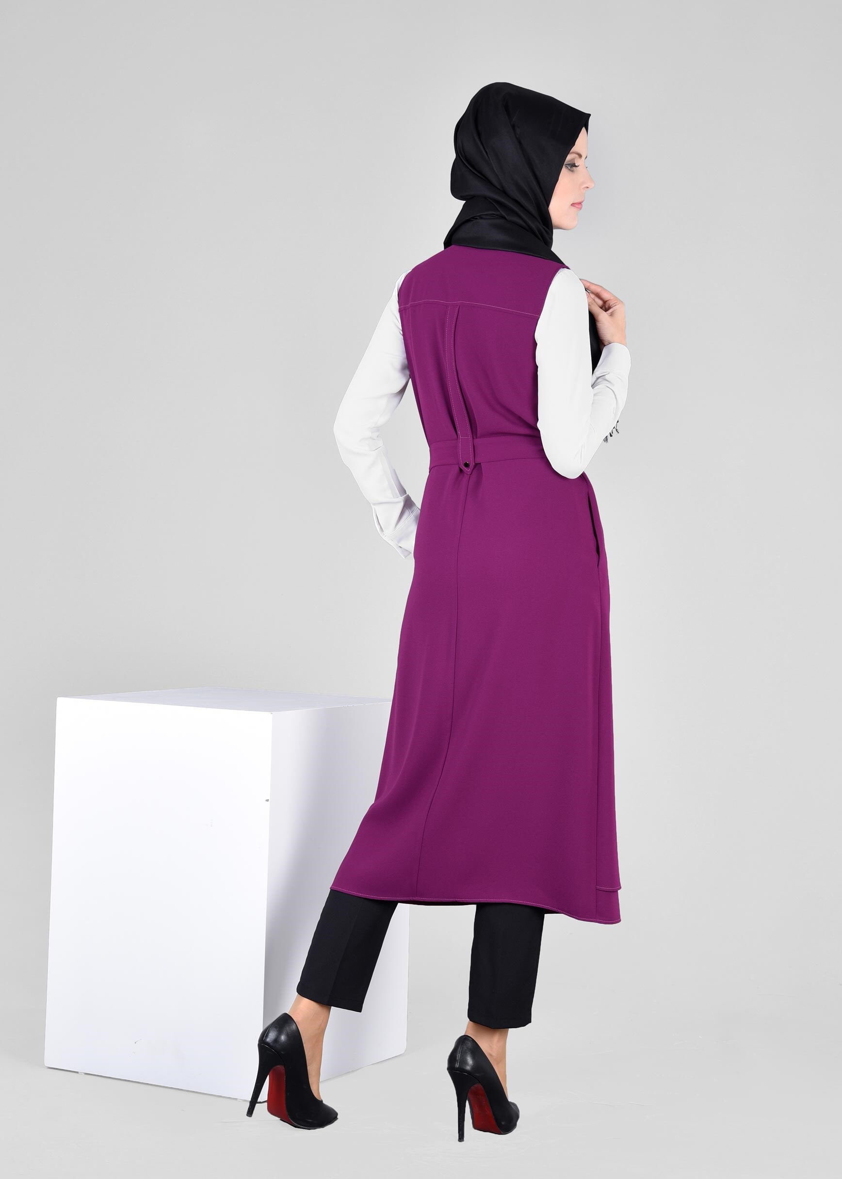 Tesettür giyim MOR 4128 ELVAN 3731 YELEK 38/46 TEK40