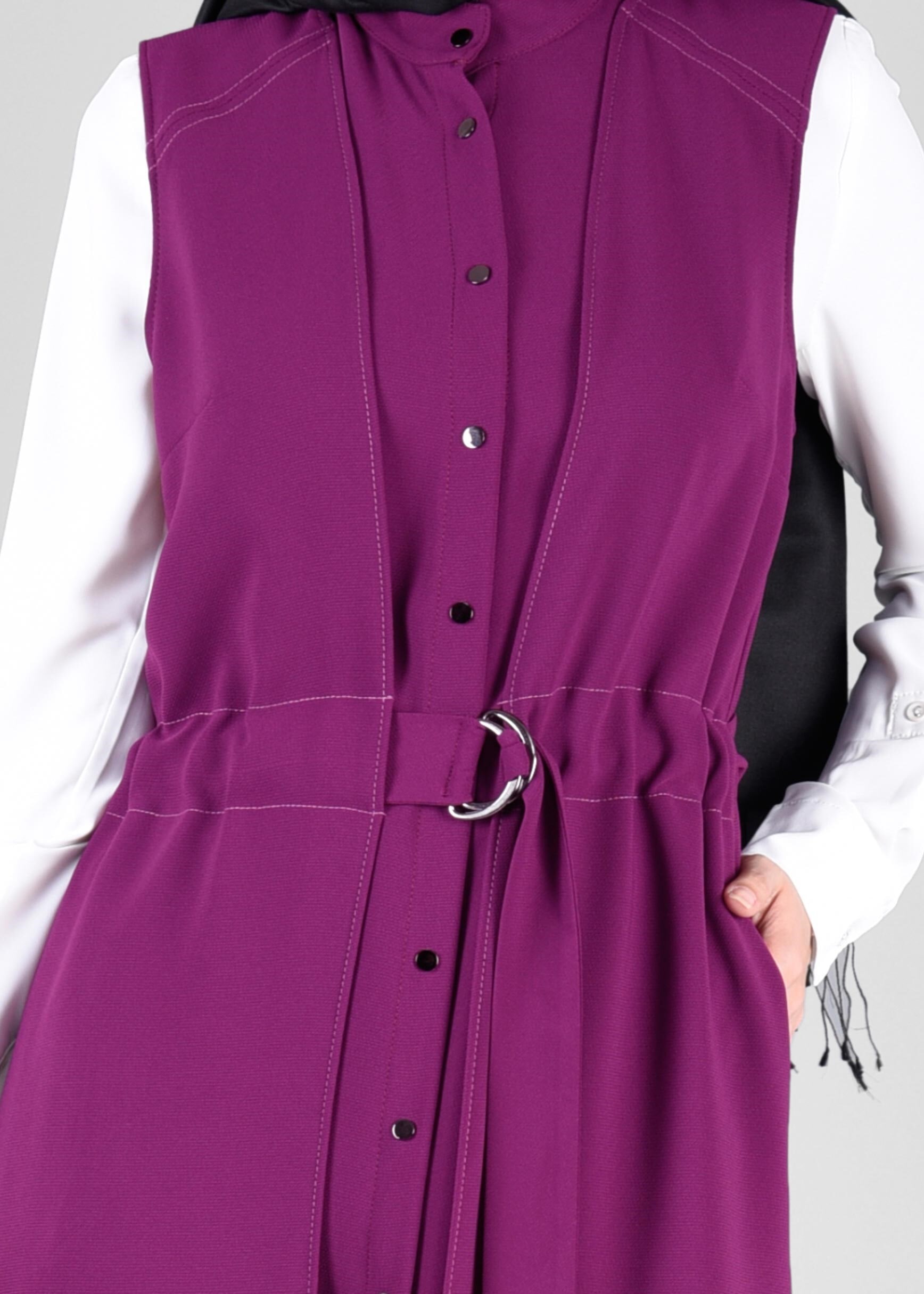 Tesettür giyim MOR 4128 ELVAN 3731 YELEK 38/46 TEK40