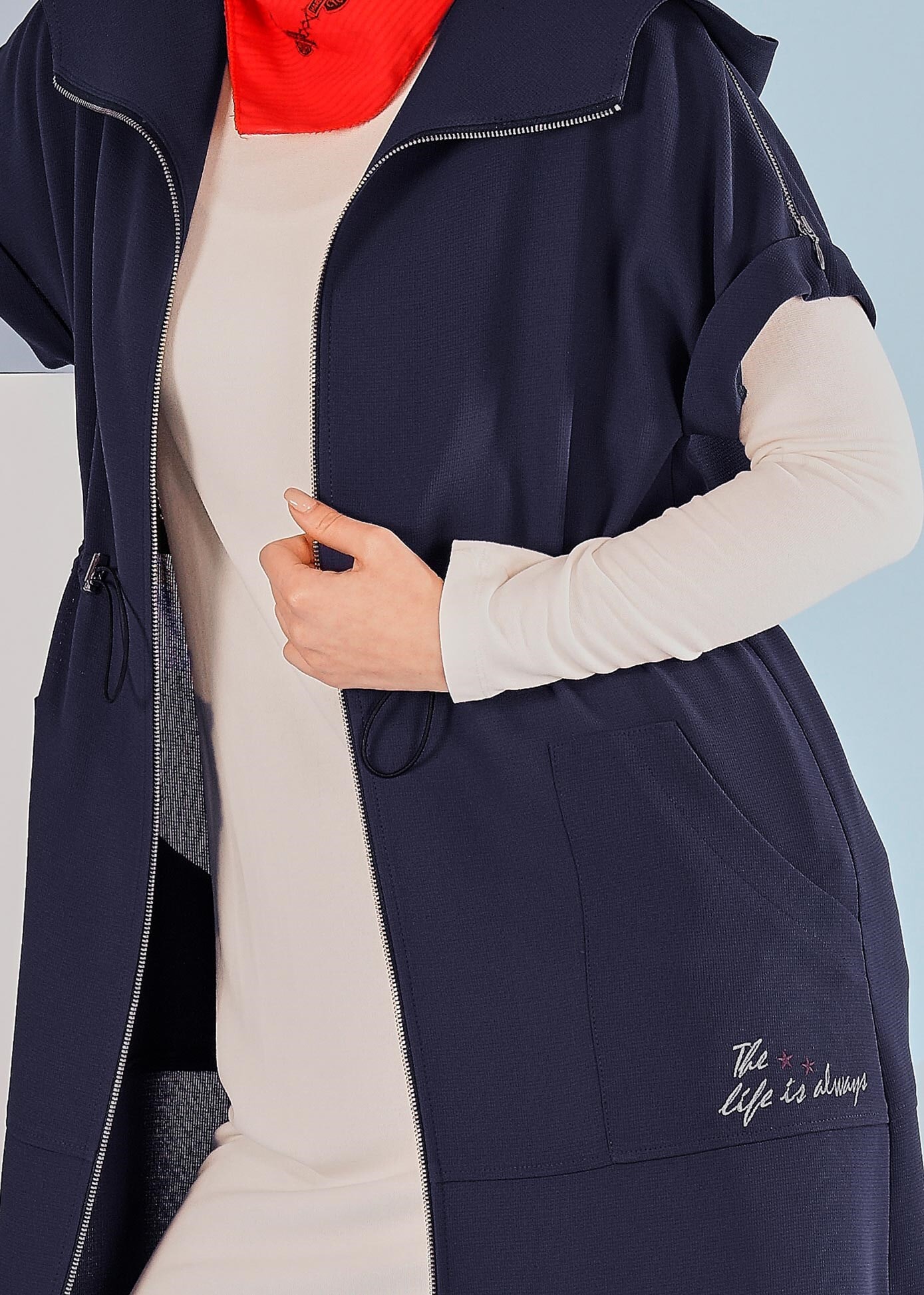 Tesettür giyim LACİVERT 4203 ESTE 7446 YELEK 36/44 TEK38