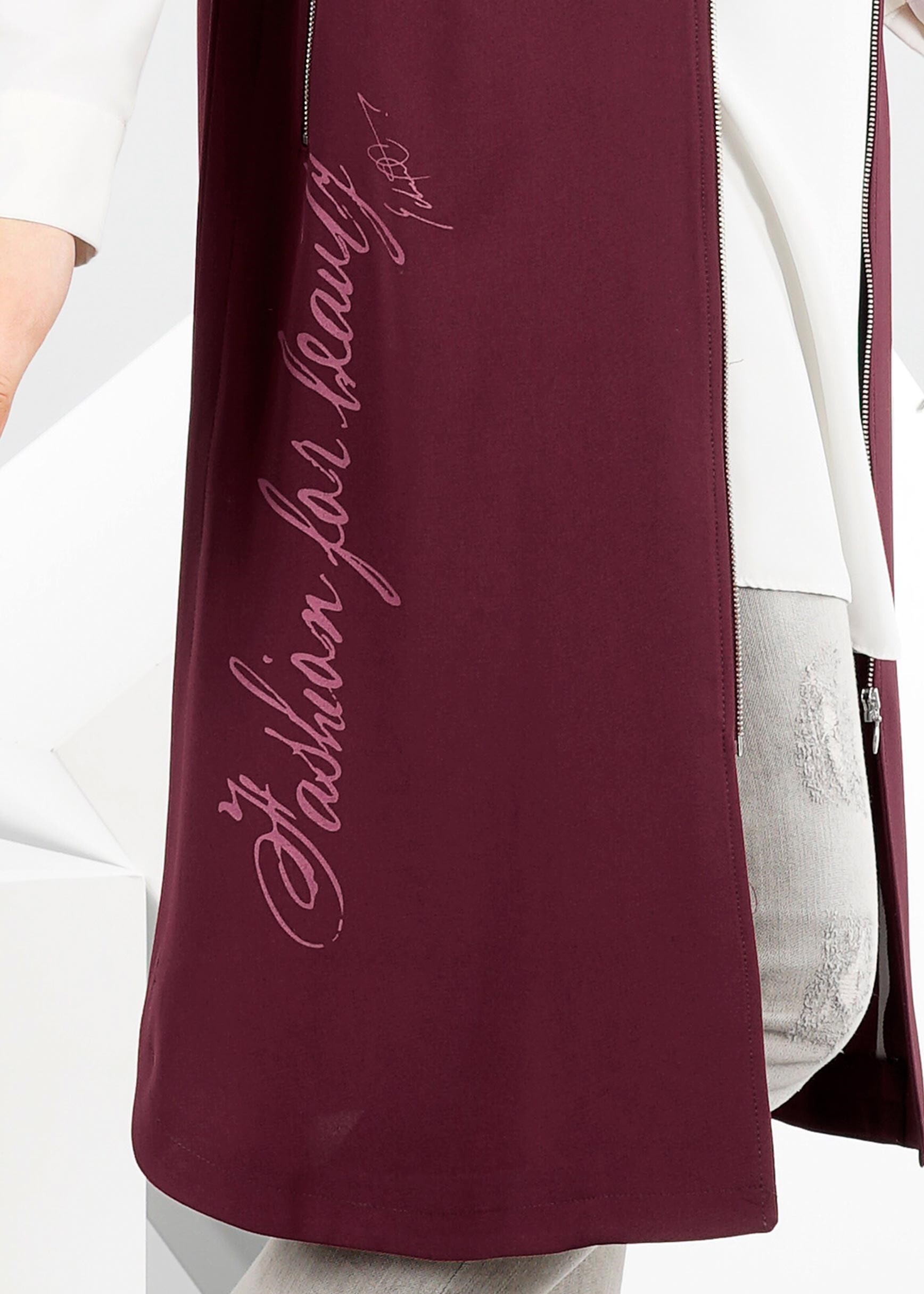 Tesettür giyim BORDO 4204 7515 YELEK 36/44 TEK38