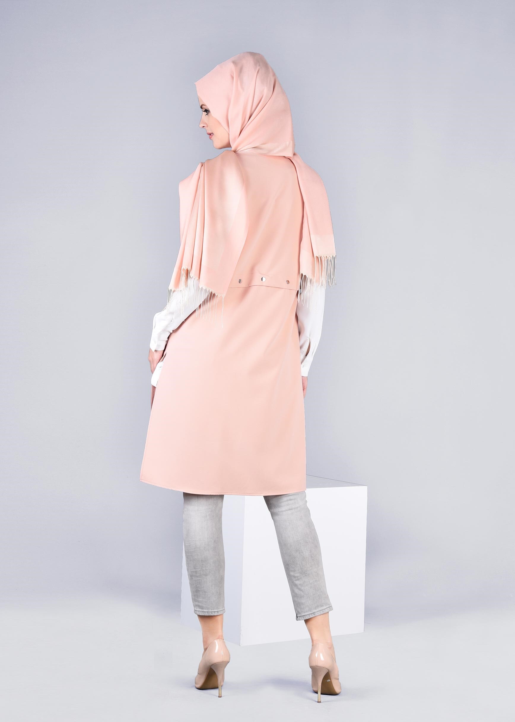 Tesettür giyim PUDRA 4206 ZADE YELEK 38/44 TEK36