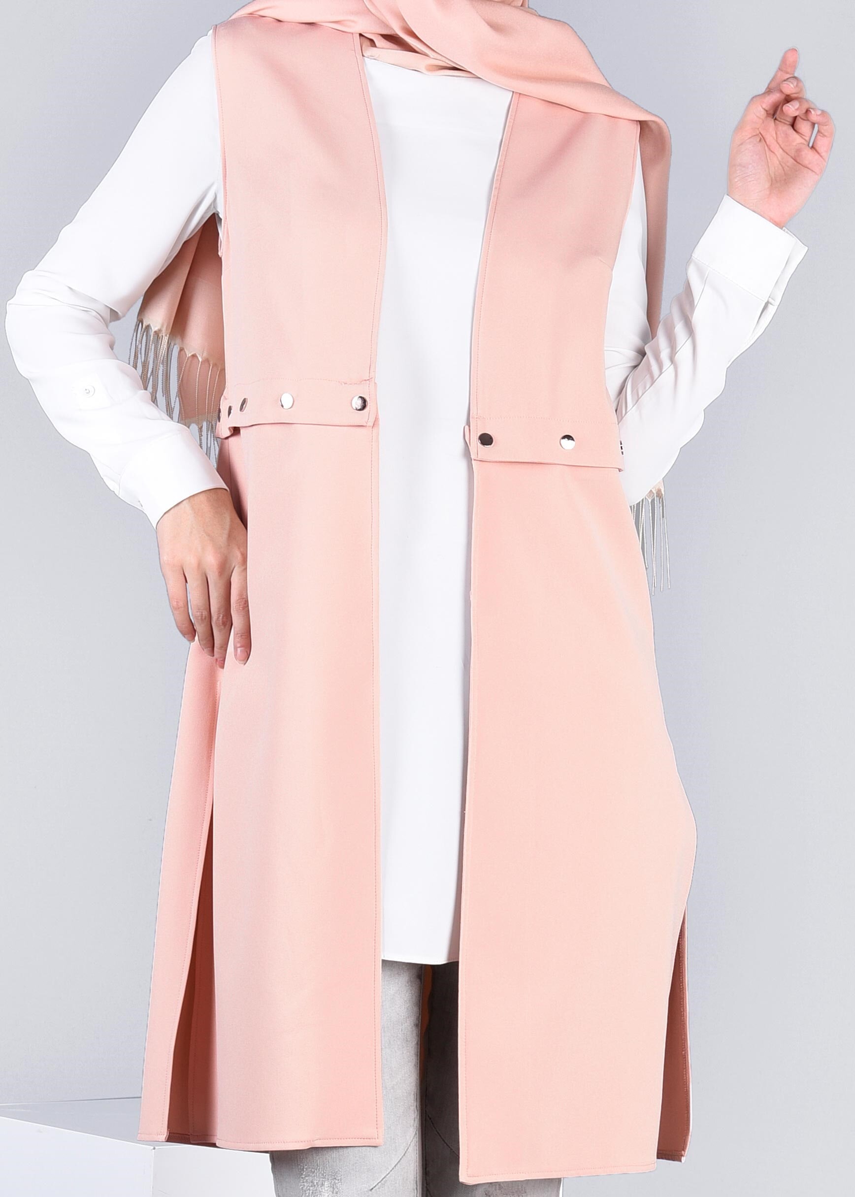 Tesettür giyim PUDRA 4206 ZADE YELEK 38/44 TEK36