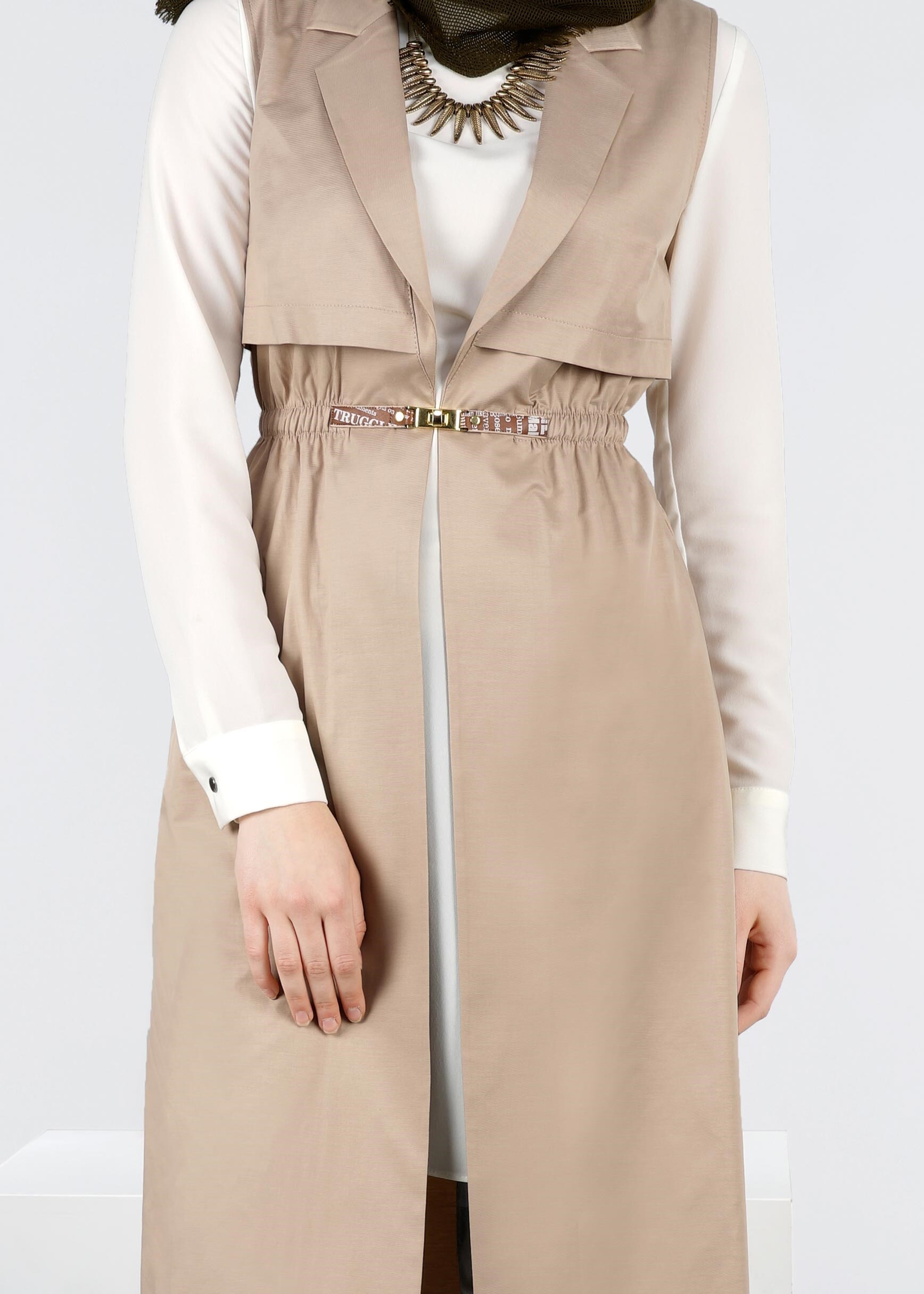 Tesettür giyim BEJ 4236 BESTE 15570 YELEK 36/42 TEK38