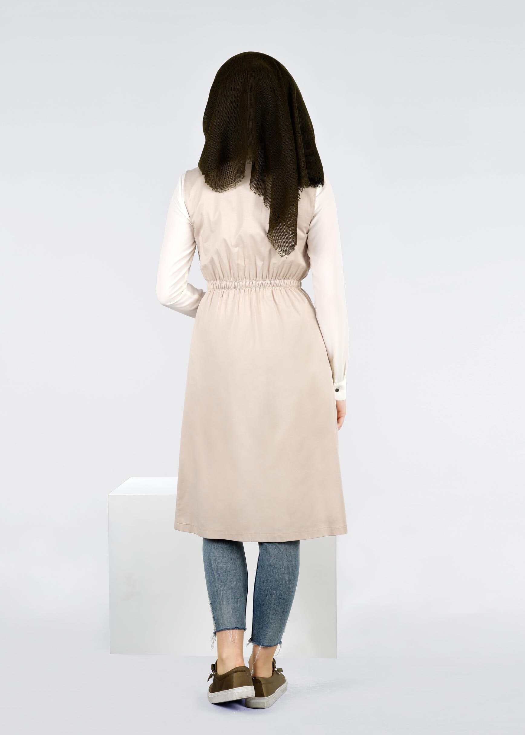 Tesettür giyim BEJ 4236 BESTE 15570 YELEK 36/42 TEK38