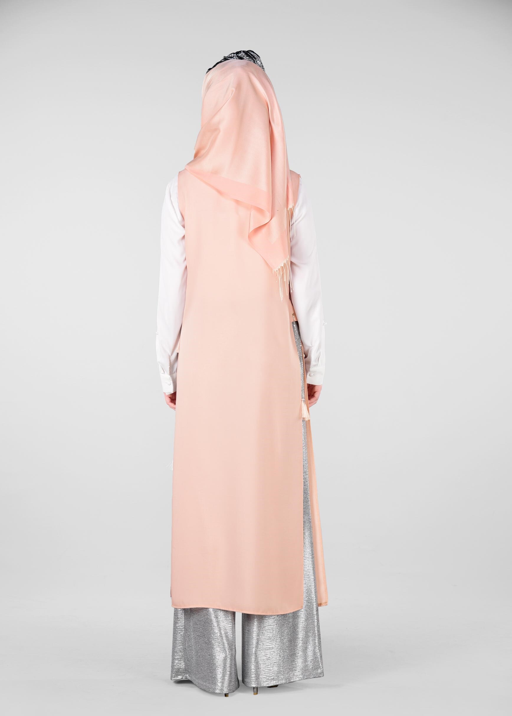 Tesettür giyim PUDRA 4275 YOGA YELEK 38/46 TEK40