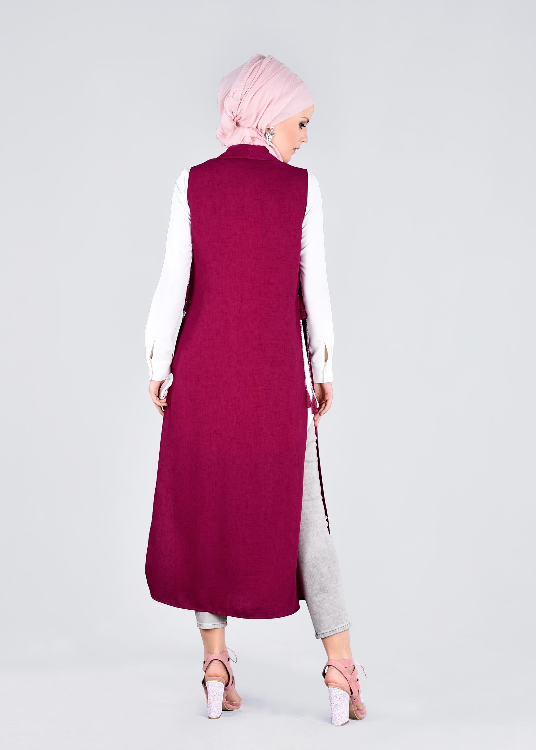 Tesettür giyim MOR 4275 YOGA YELEK 38/46 TEK40