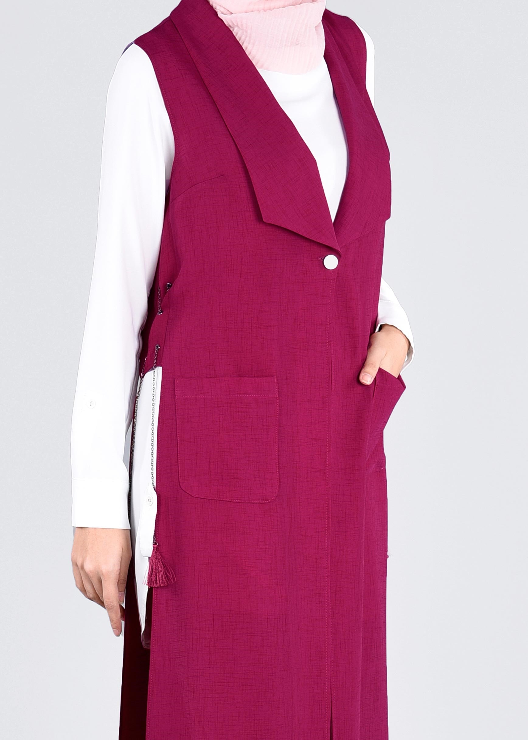 Tesettür giyim MOR 4275 YOGA YELEK 38/46 TEK40