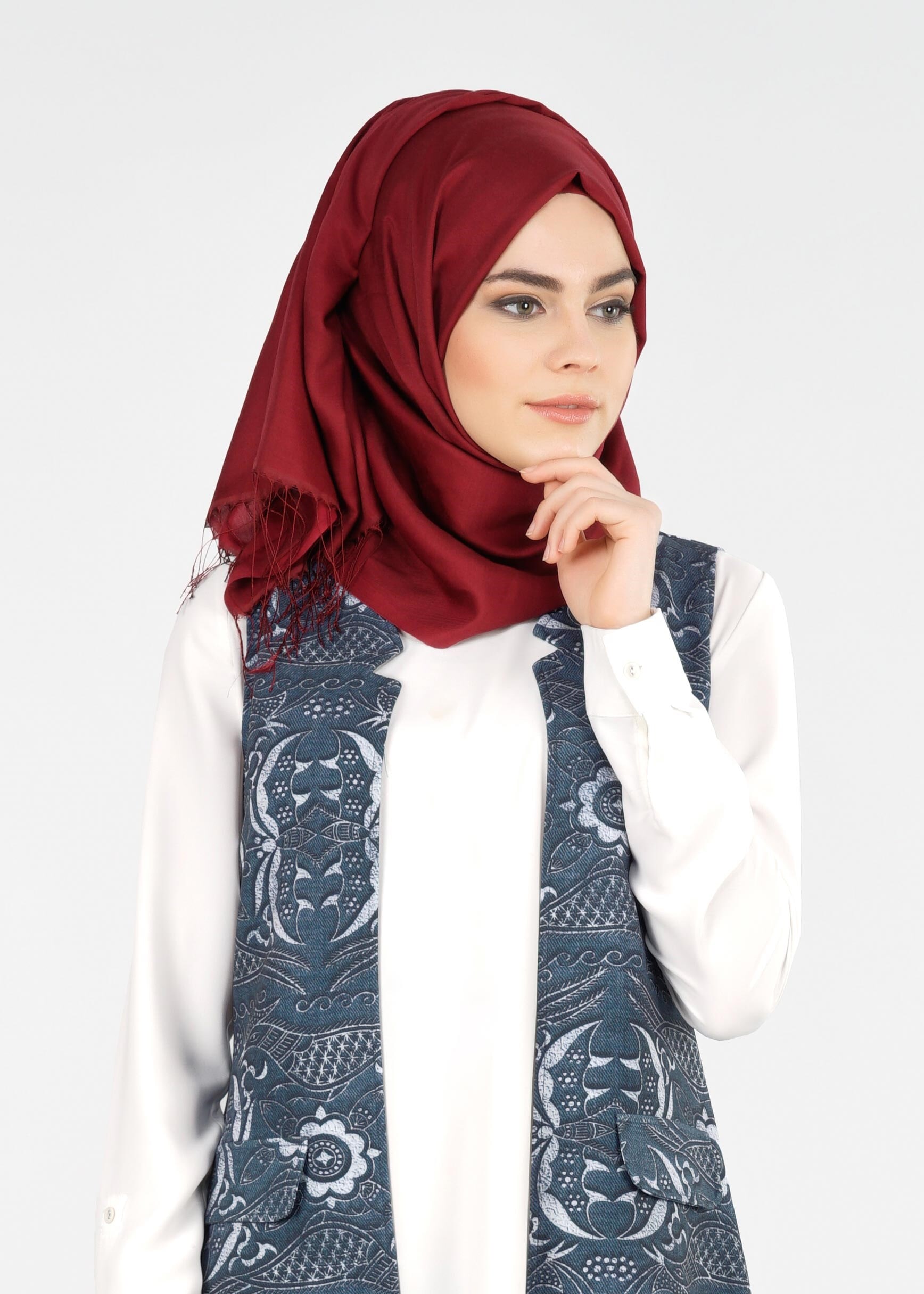 Tesettür giyim LACİVERT 4296 SEDEF 9845 TESETTÜR YELEK 38/46 TEK36