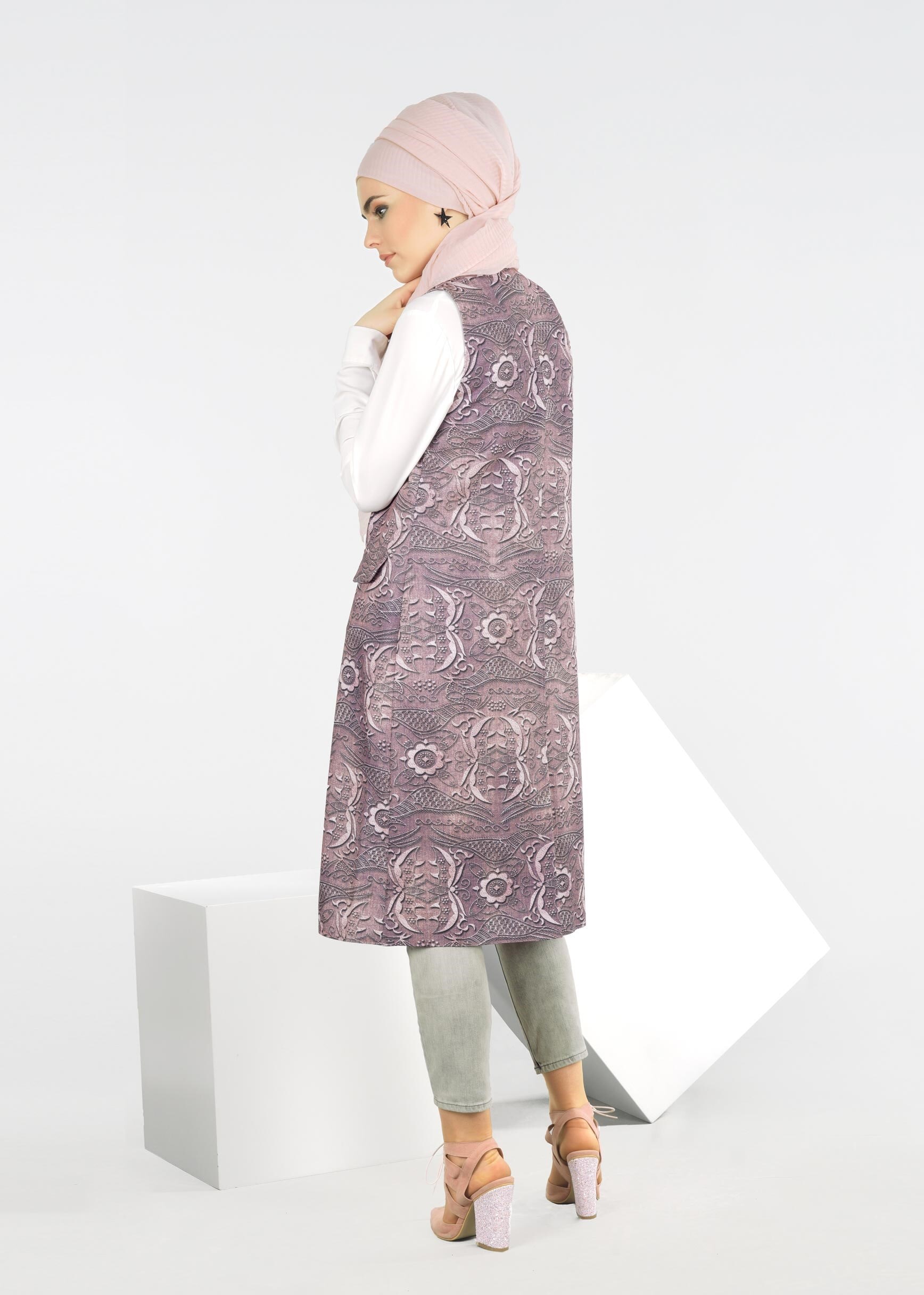 Tesettür giyim MÜRDÜM 4296 SEDEF 9845 TESETTÜR YELEK 38/46 TEK36