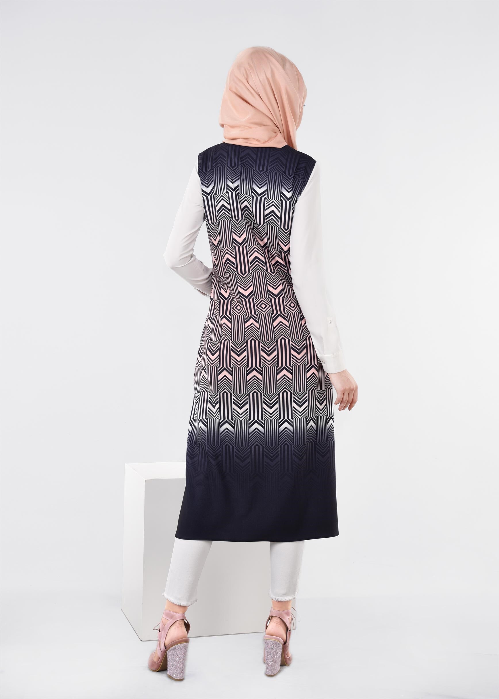 Tesettür giyim PUDRA 4352 POWER 1090 YELEK 40/48 TEK38