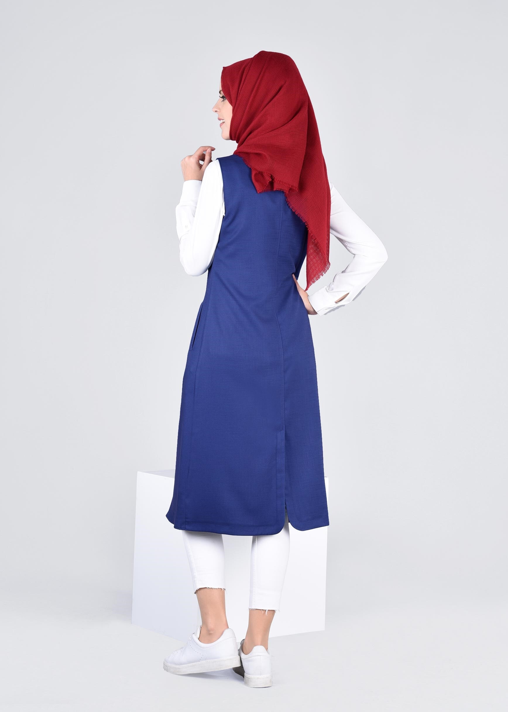 Tesettür giyim LACİVERT 4389 DERİN 8169 YELEK 38/46 TEK40