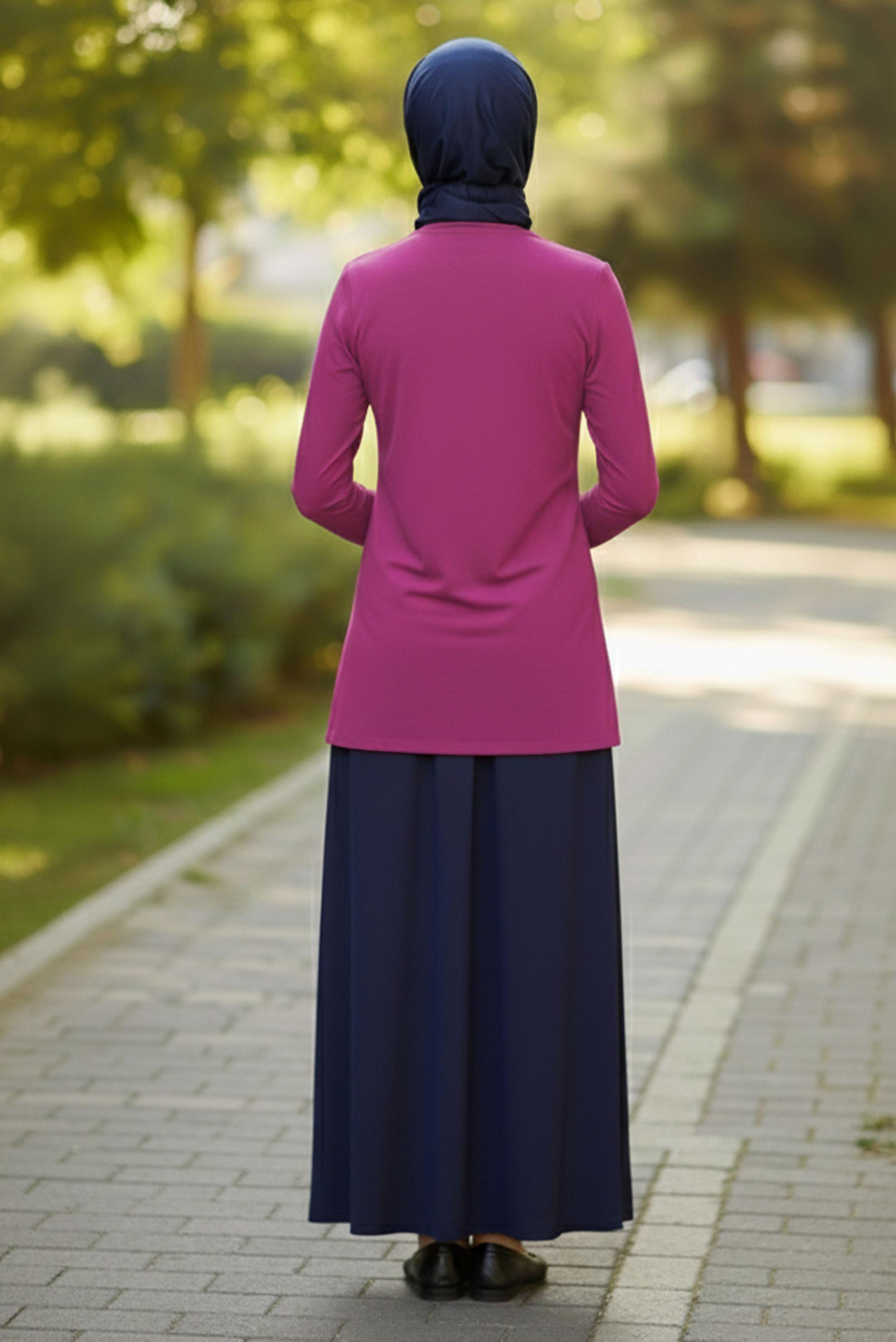 Hijab clothing FUCHSIA GEM EMBROIDERED BLOUSE 2775