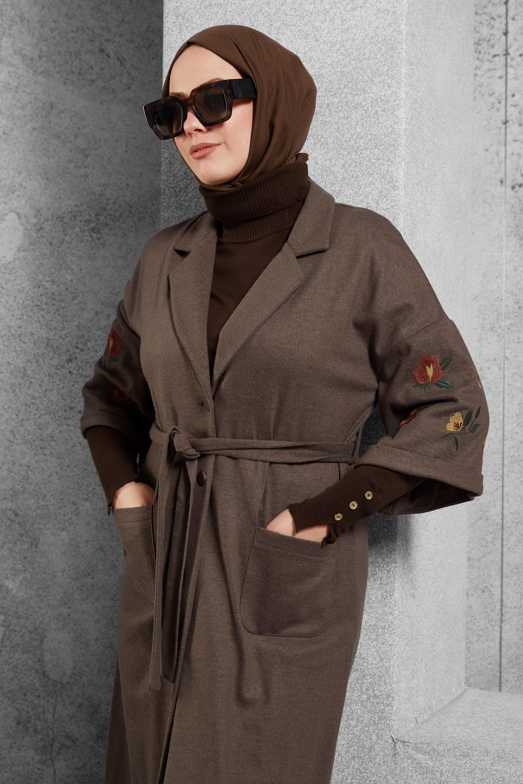 Vêtements hijab VISON VESTE À BRODÉE 4839 