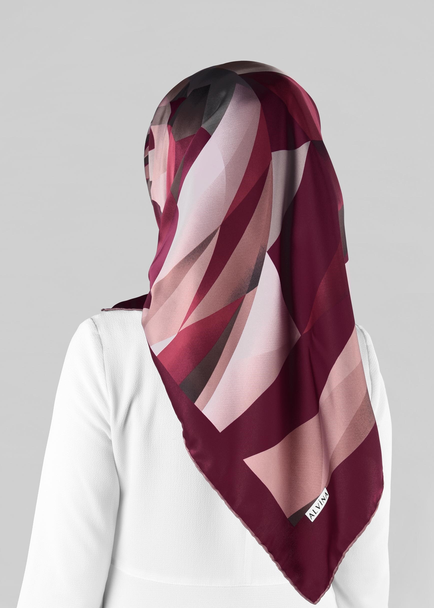 Tesettür giyim MÜRDÜM 12971-1 ALVİNA DESENLİ EŞARP