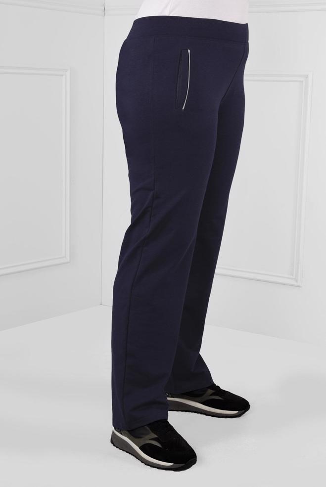 Tesettür giyim LACİVERT BELİ LASTİKLİ PAMUKLU EŞOFMAN ALTI  7197 - ALVİNA