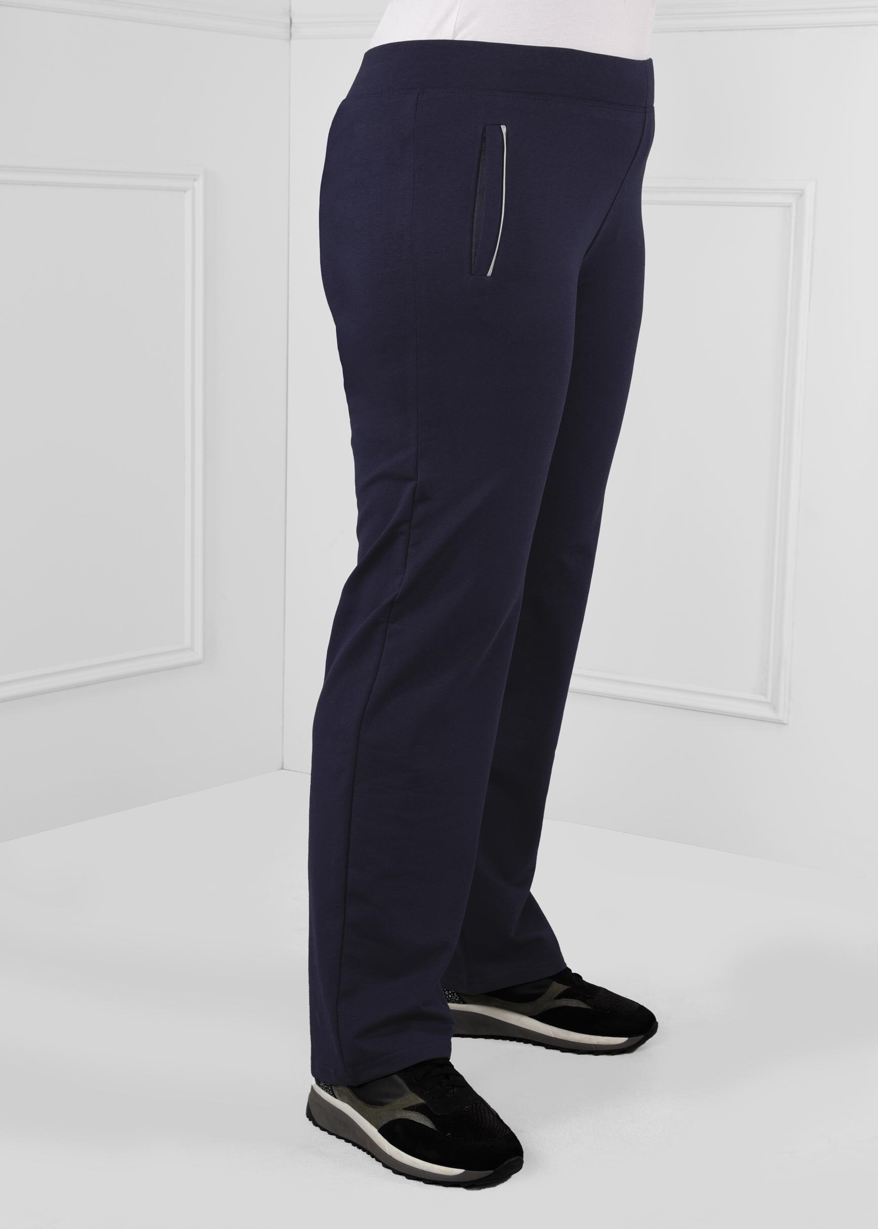 Hijab clothing NAVY BLUE COTTON TRACKSUIT BOTTOM 7197 