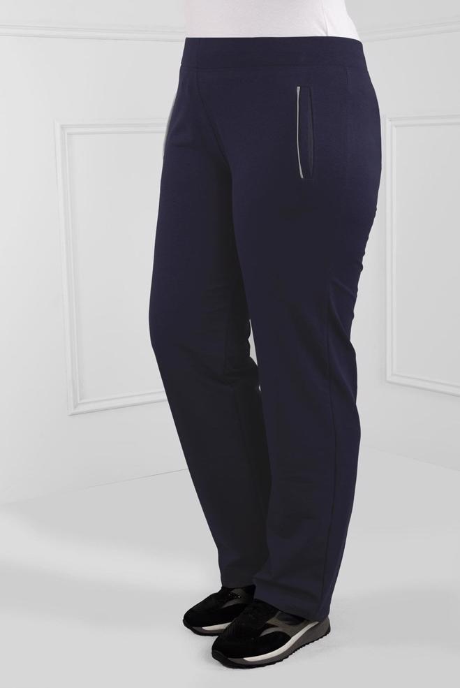 Tesettür giyim LACİVERT BELİ LASTİKLİ PAMUKLU EŞOFMAN ALTI  7197 - ALVİNA