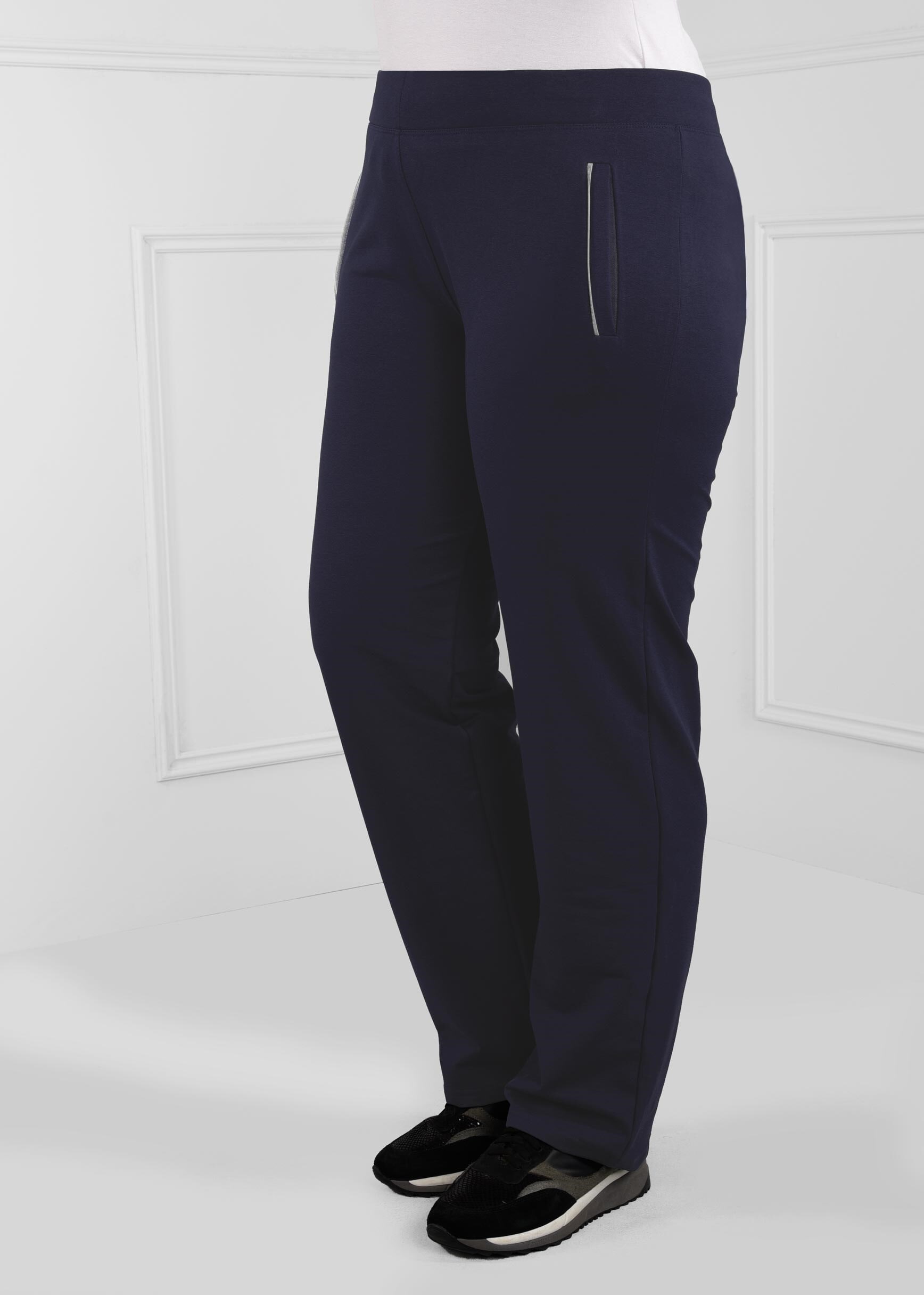 Hijab clothing NAVY BLUE COTTON TRACKSUIT BOTTOM 7197 