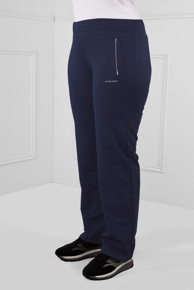 Tesettür giyim LACİVERT BELİ LASTİKLİ PAMUKLU EŞOFMAN ALTI  7197 - ALVİNA