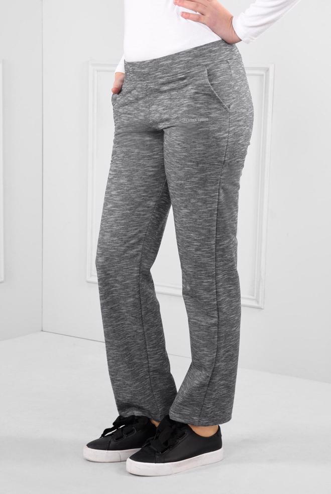 Vêtements hijab NOIR PANTALON DE JOGGING EN COTON 7272 - ALVİNA