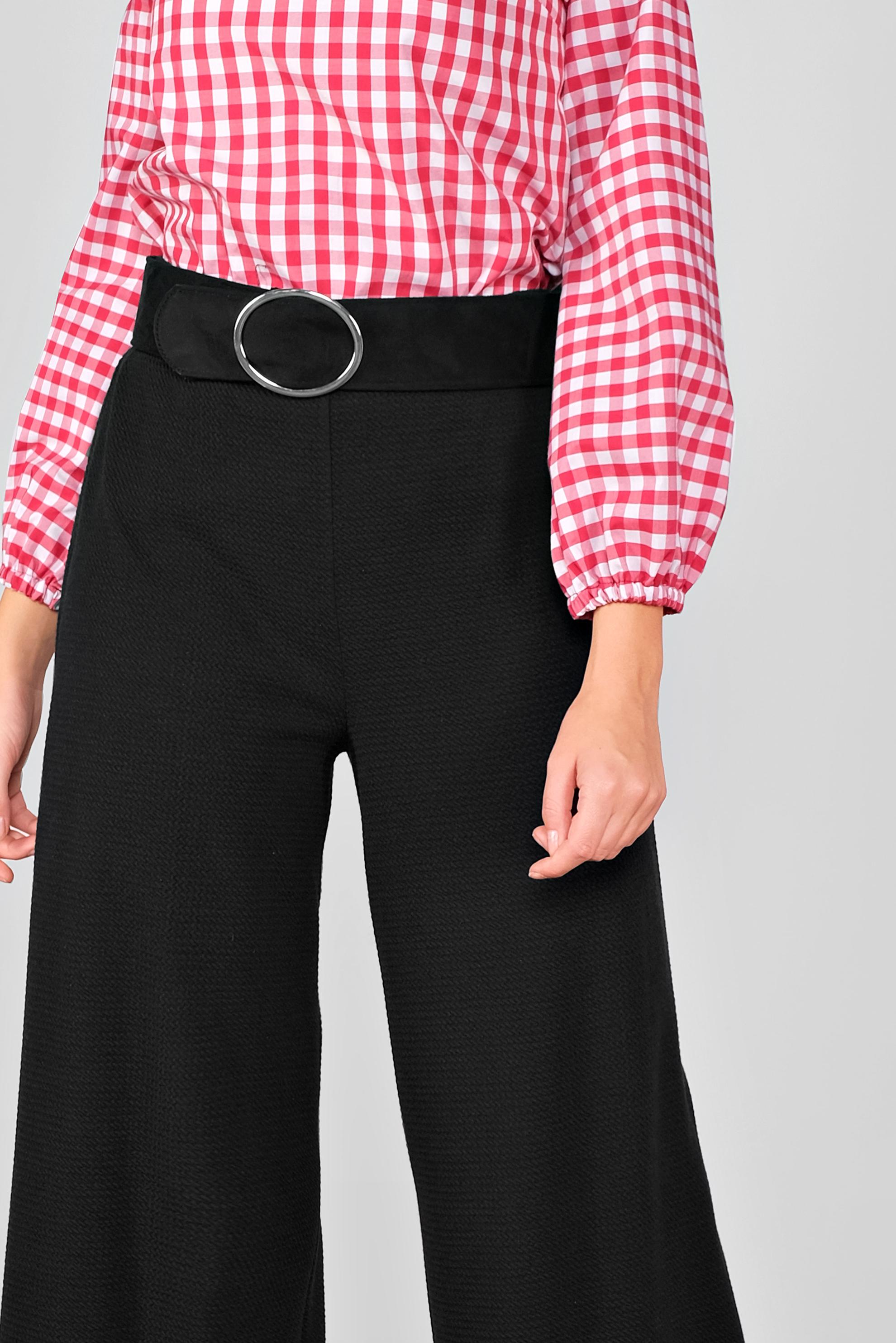 Tesettür giyim SİYAH SALAŞ KESİM ÖRME PANTOLON 7216