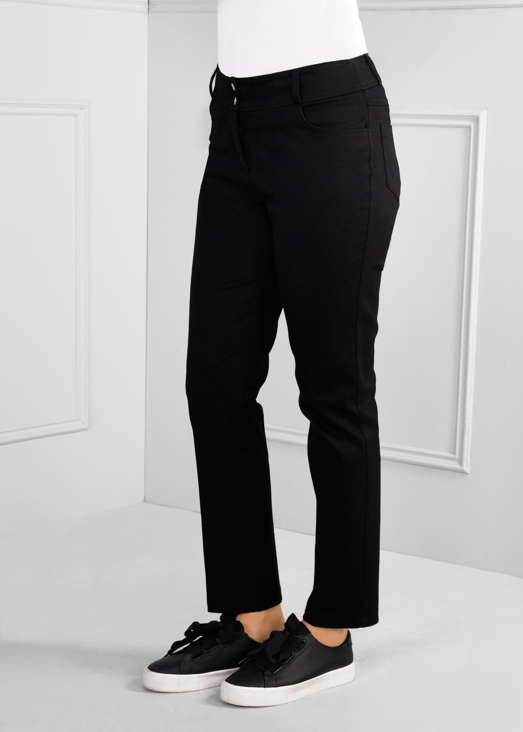 Tesettür giyim SİYAH BORU PAÇA PANTOLON 7253